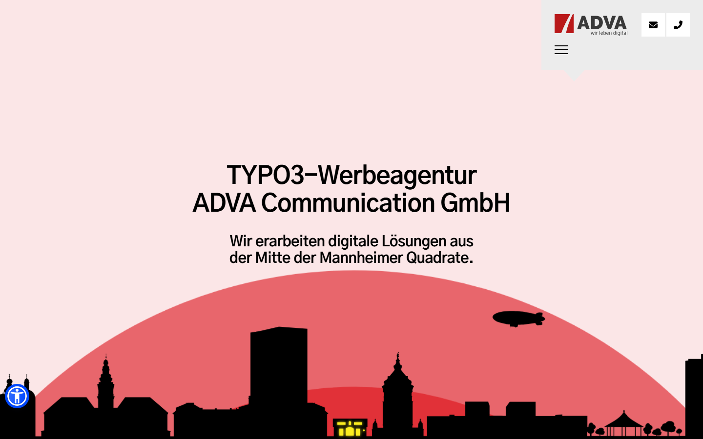 Startseite von ADVA Communication GmbH, SEO-Agentur in Mannheim