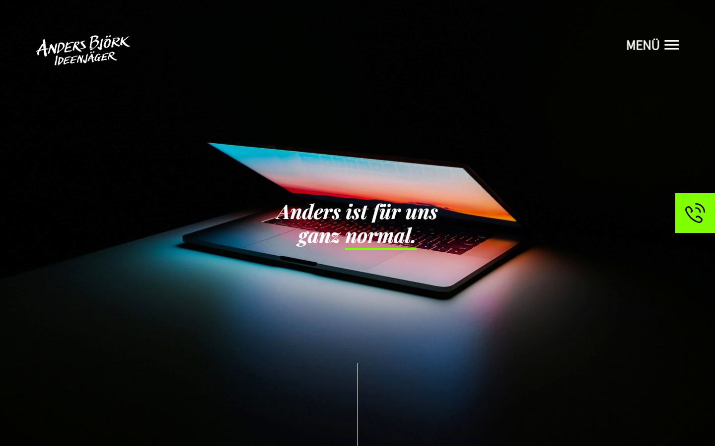 Startseite von Anders Björk GmbH – Werbeagentur, SEO-Agentur in Lübeck