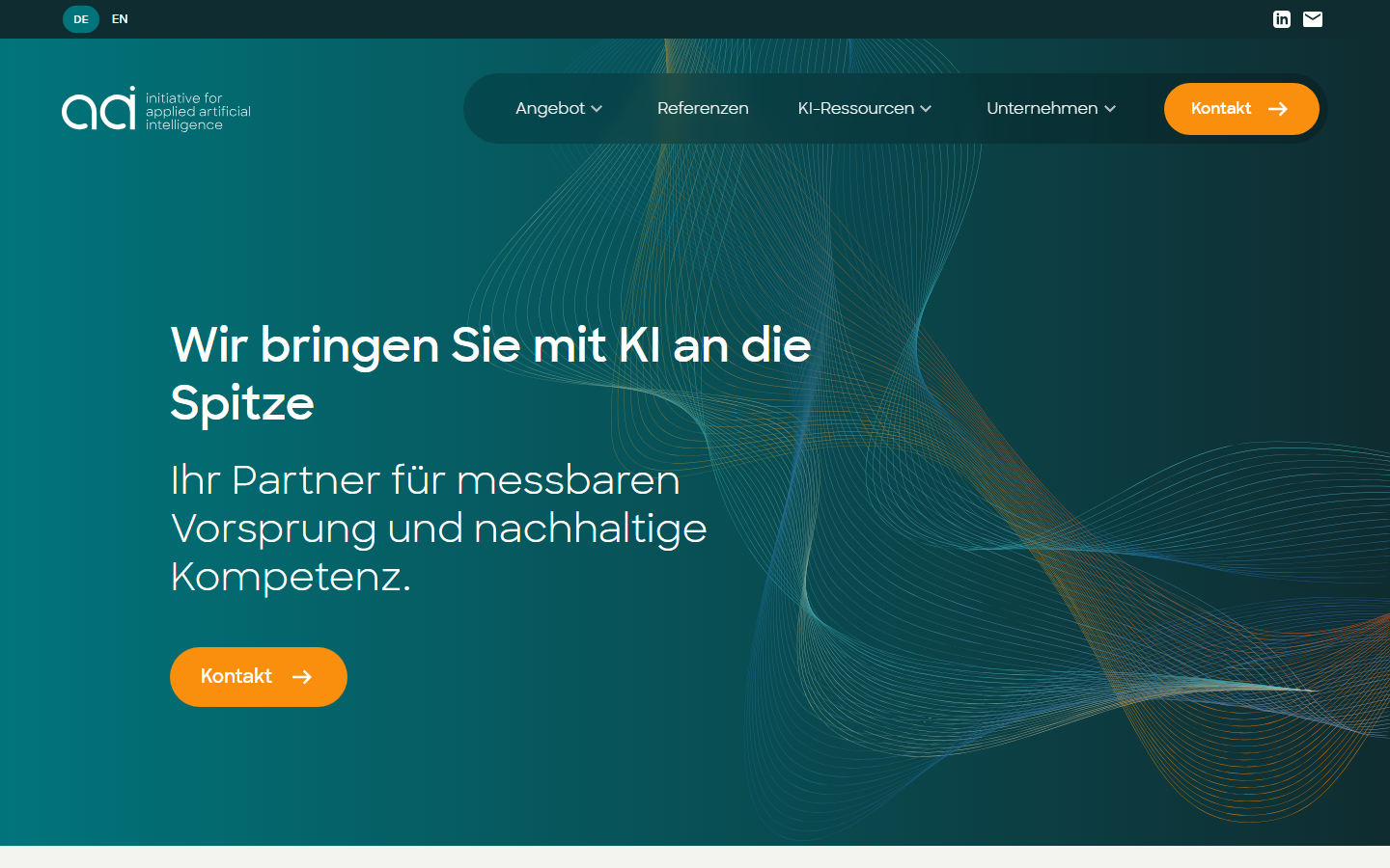 Startseite von appliedAI, KI-Agentur in München