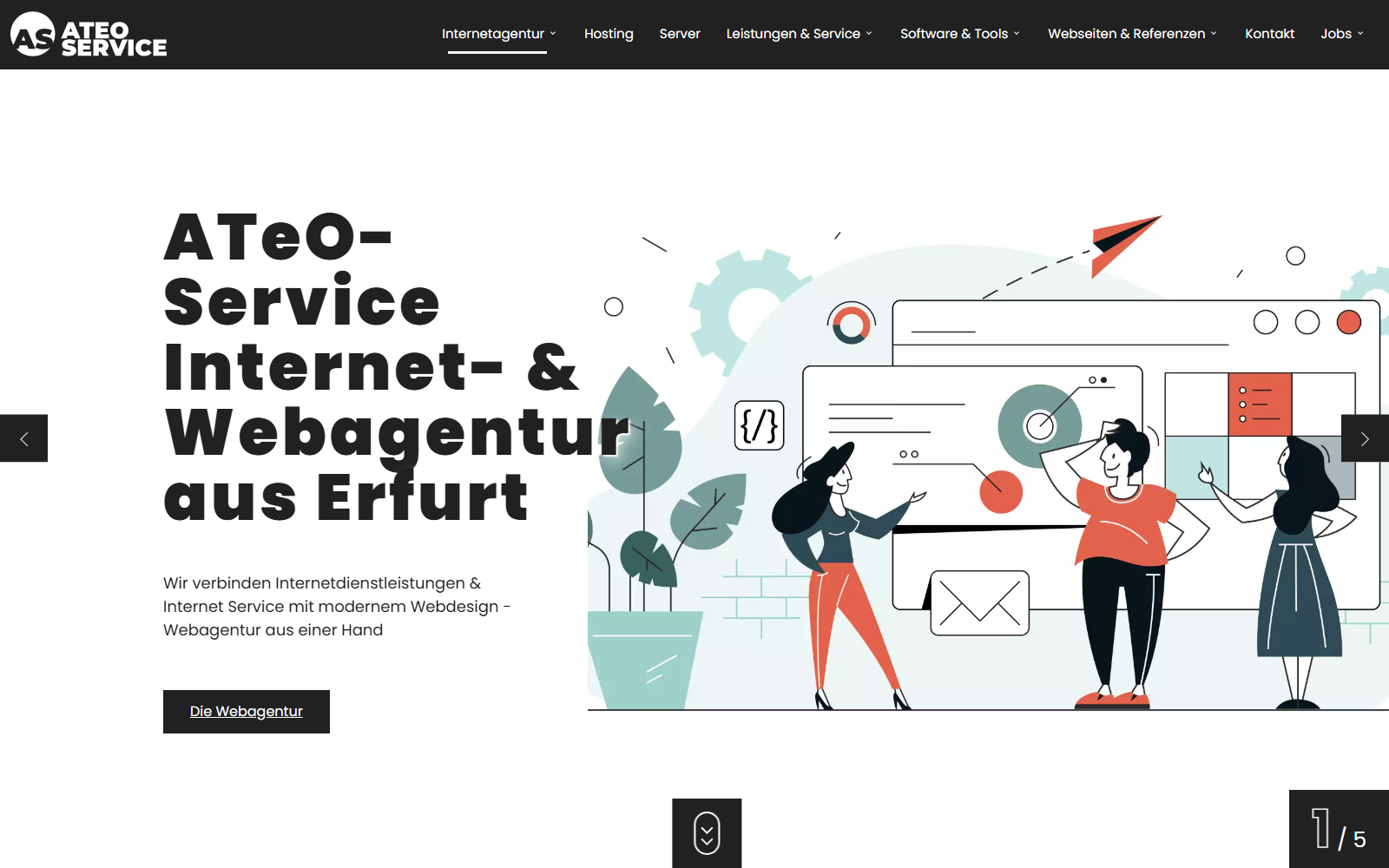 Startseite von ATeO-Service - Internetagentur Erfurt, SEO-Agentur in Erfurt
