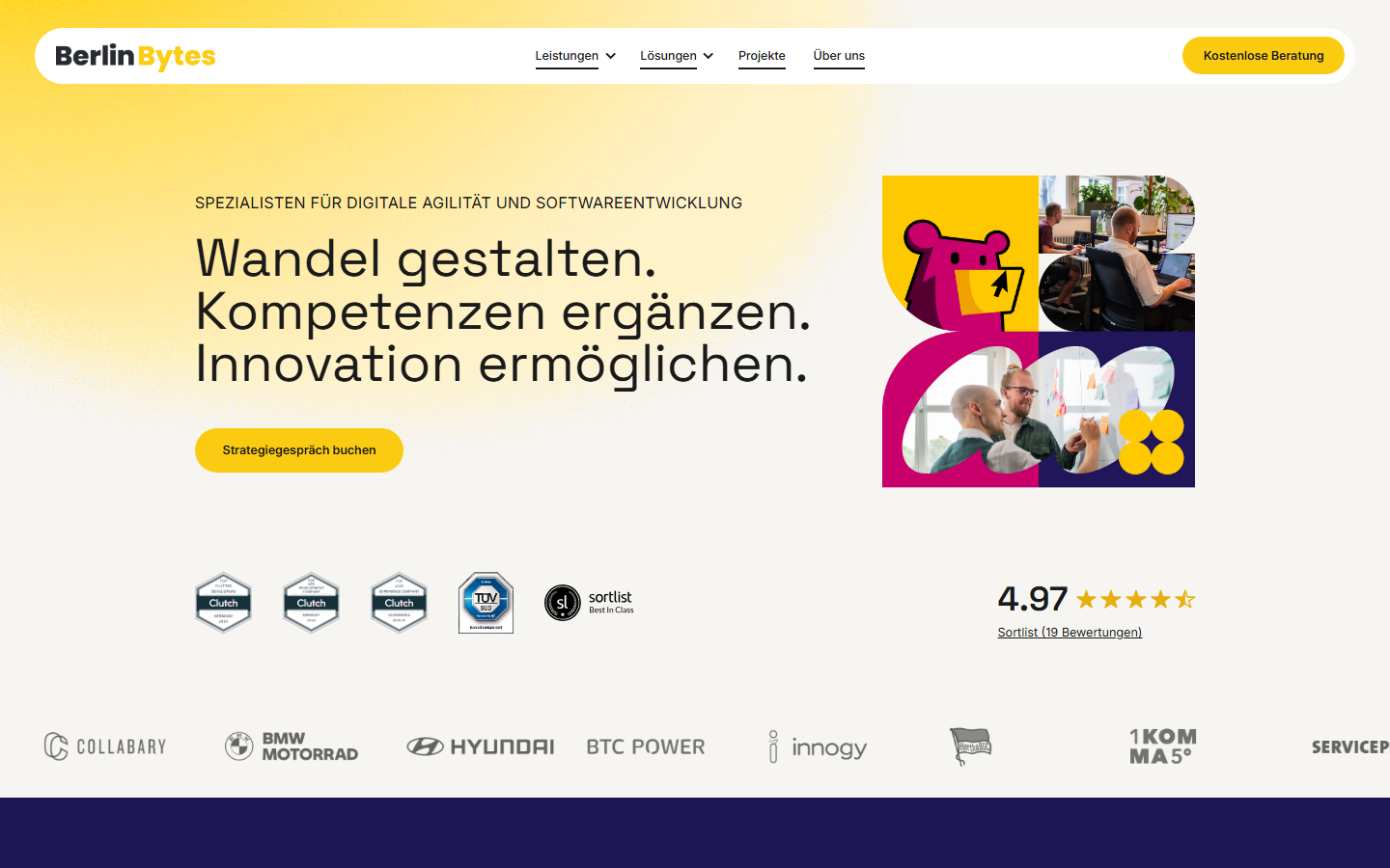 Startseite von Berlin Bytes, KI-Agentur in Berlin
