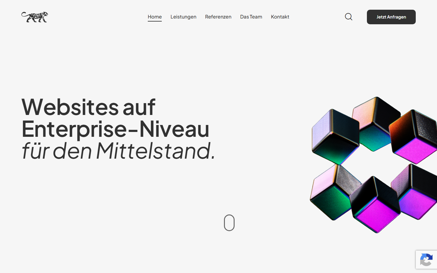 Startseite von Brandtiger, SEO-Agentur in Erfurt