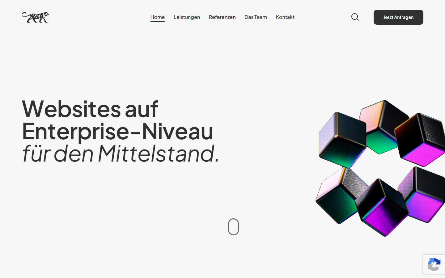 Startseite von Brandtiger, SEO-Agentur in Thüringen