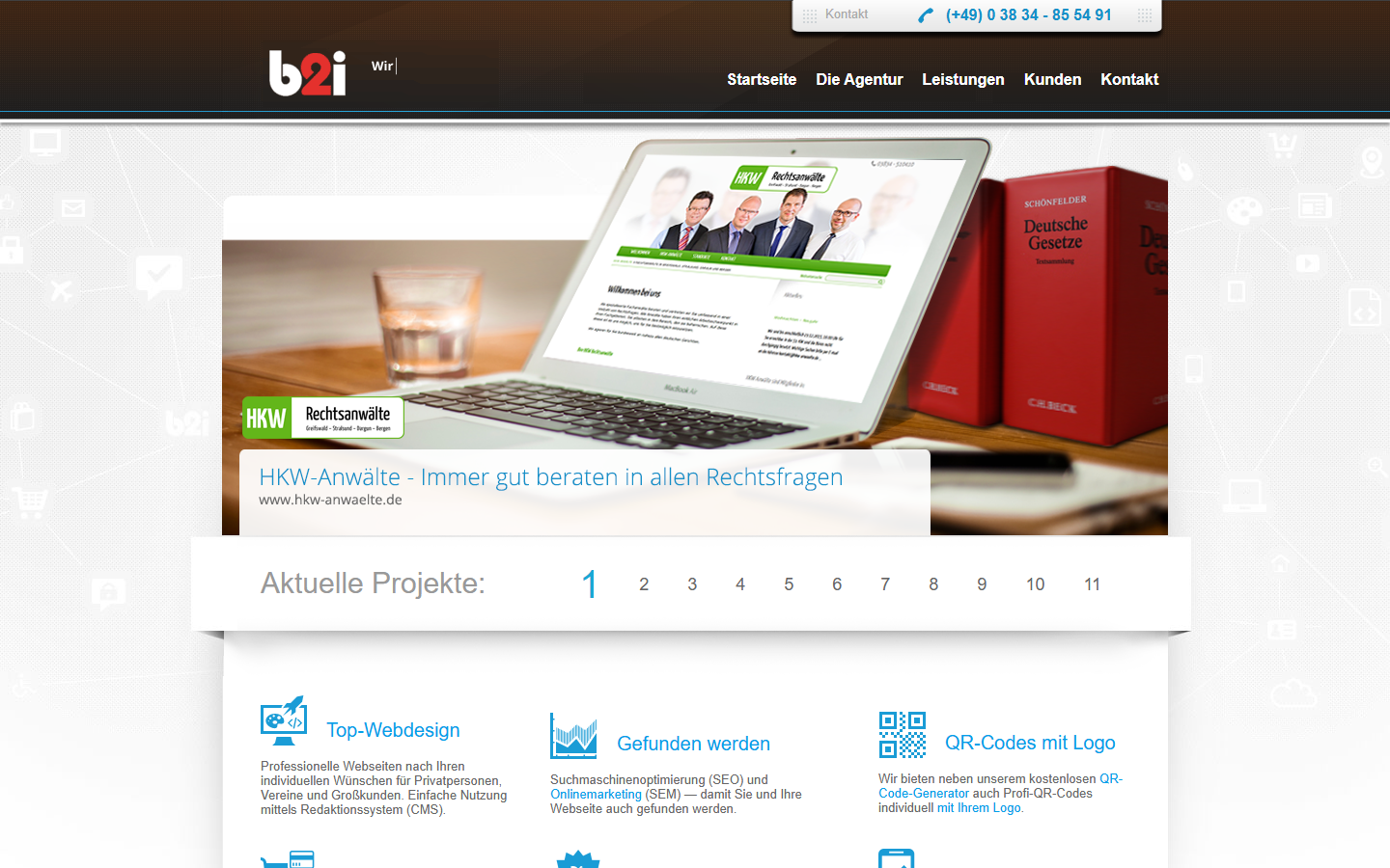 Startseite von business2internet, SEO-Agentur in Mecklenburg-Vorpommern
