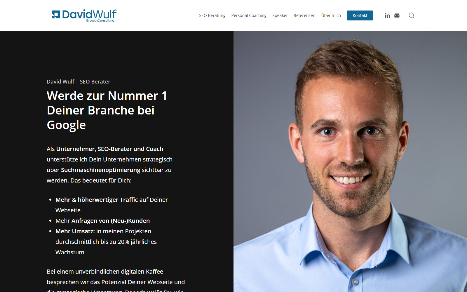 Startseite von David Wulf – SEO Consulting, SEO-Agentur in Karlsruhe