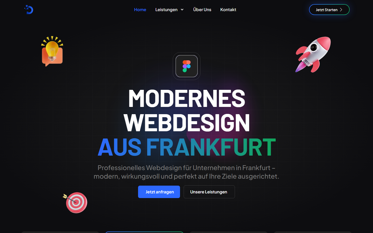 Startseite von Designfreak, SEO-Agentur in Hessen