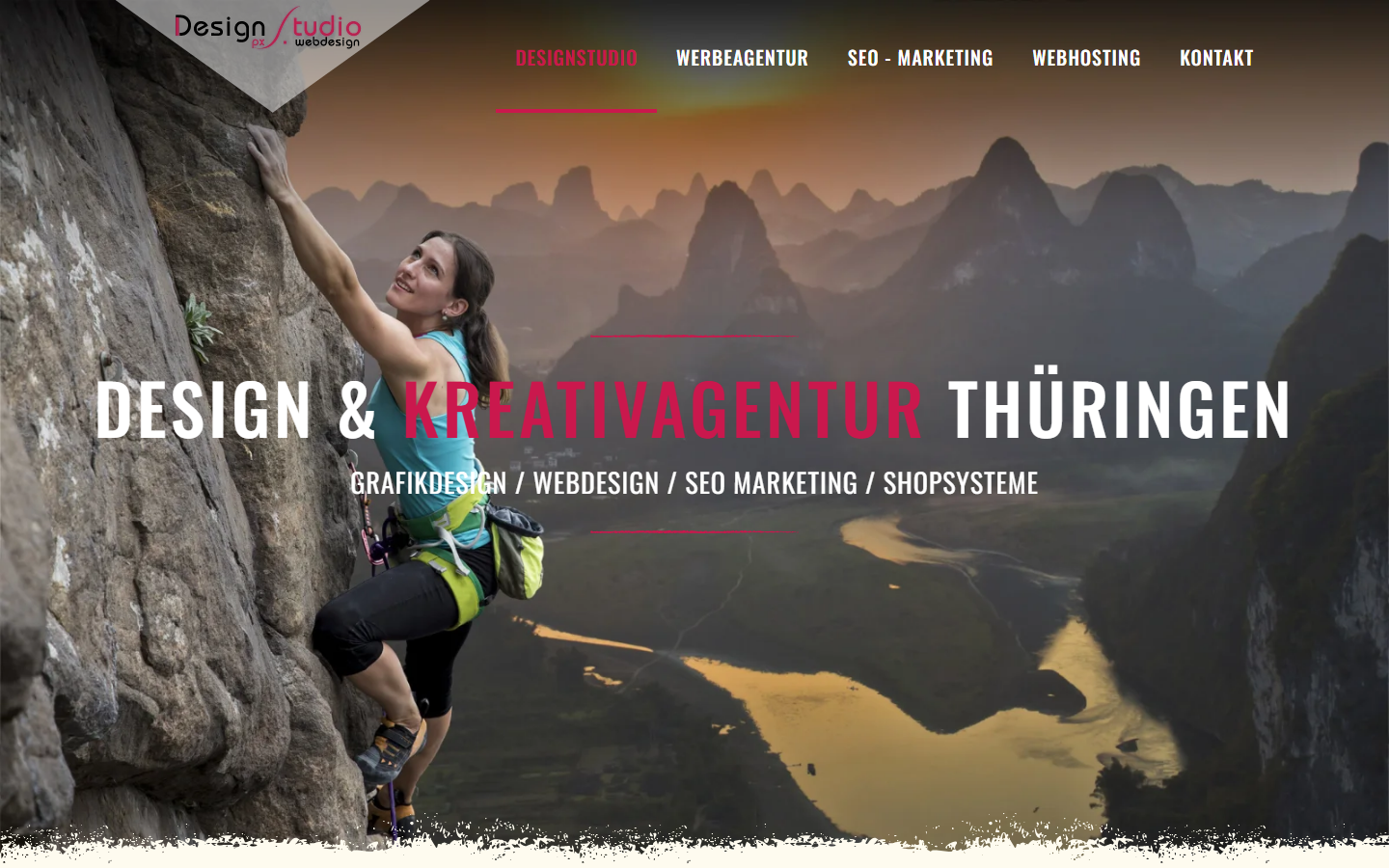 Startseite von Designstudio-px, SEO-Agentur in Erfurt