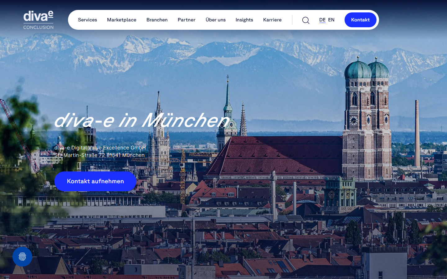 Startseite von diva-e Digital Value Excellence GmbH, SEO-Agentur in München