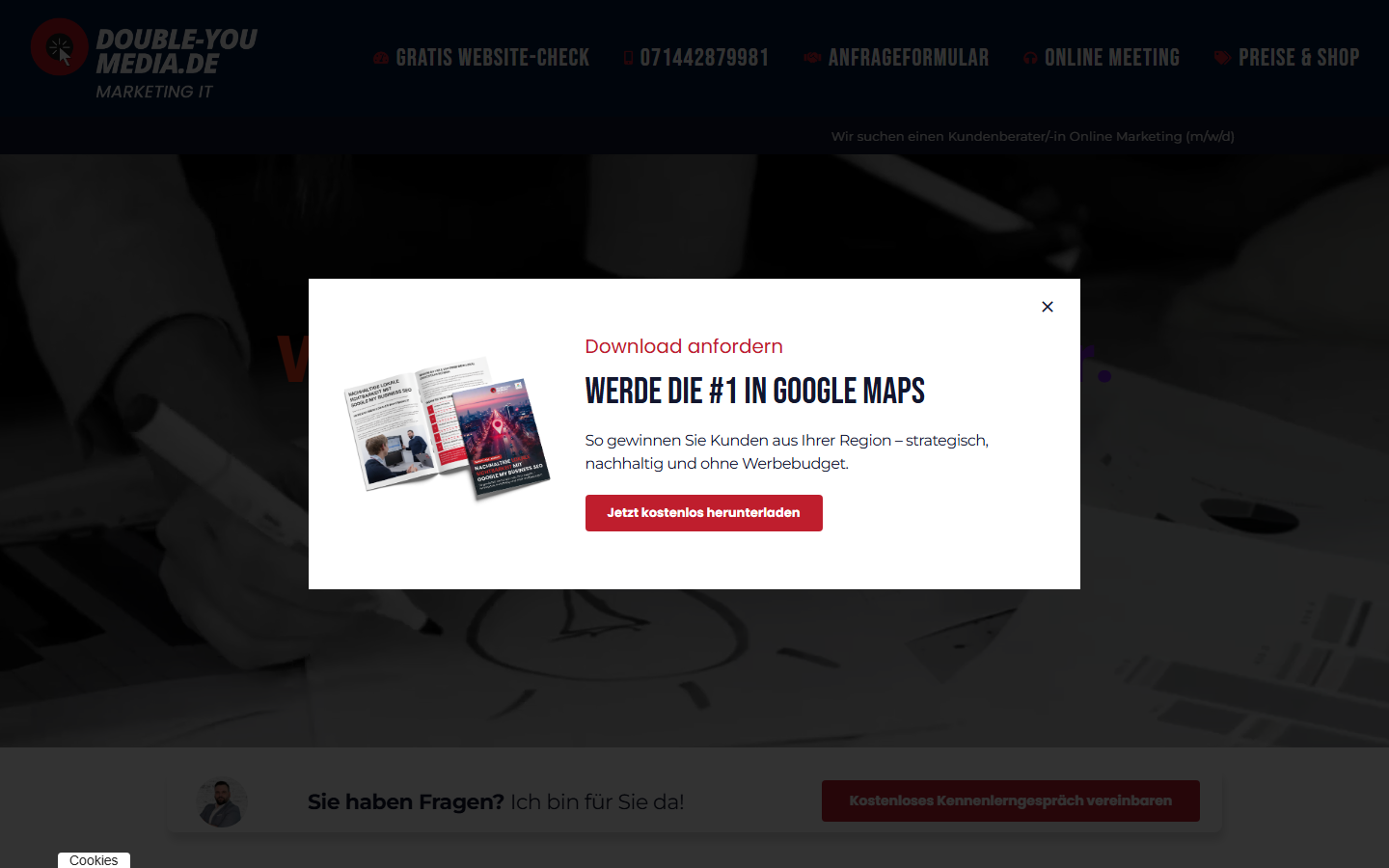 Startseite von Double-YouMedia, SEO-Agentur in Pforzheim