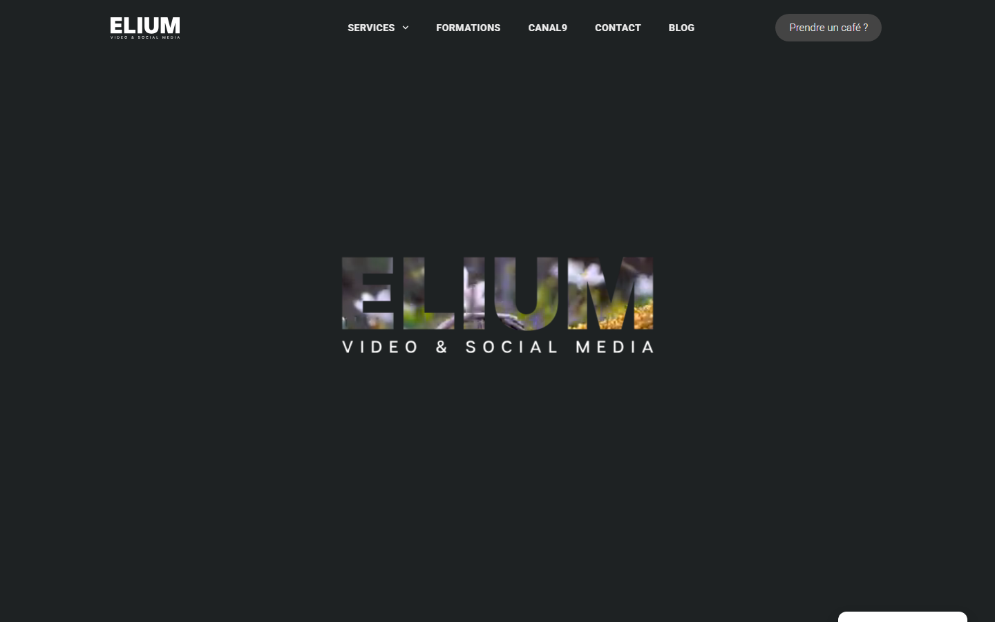 Startseite von ELIUM agence de communication, SEO-Agentur in Freiburg