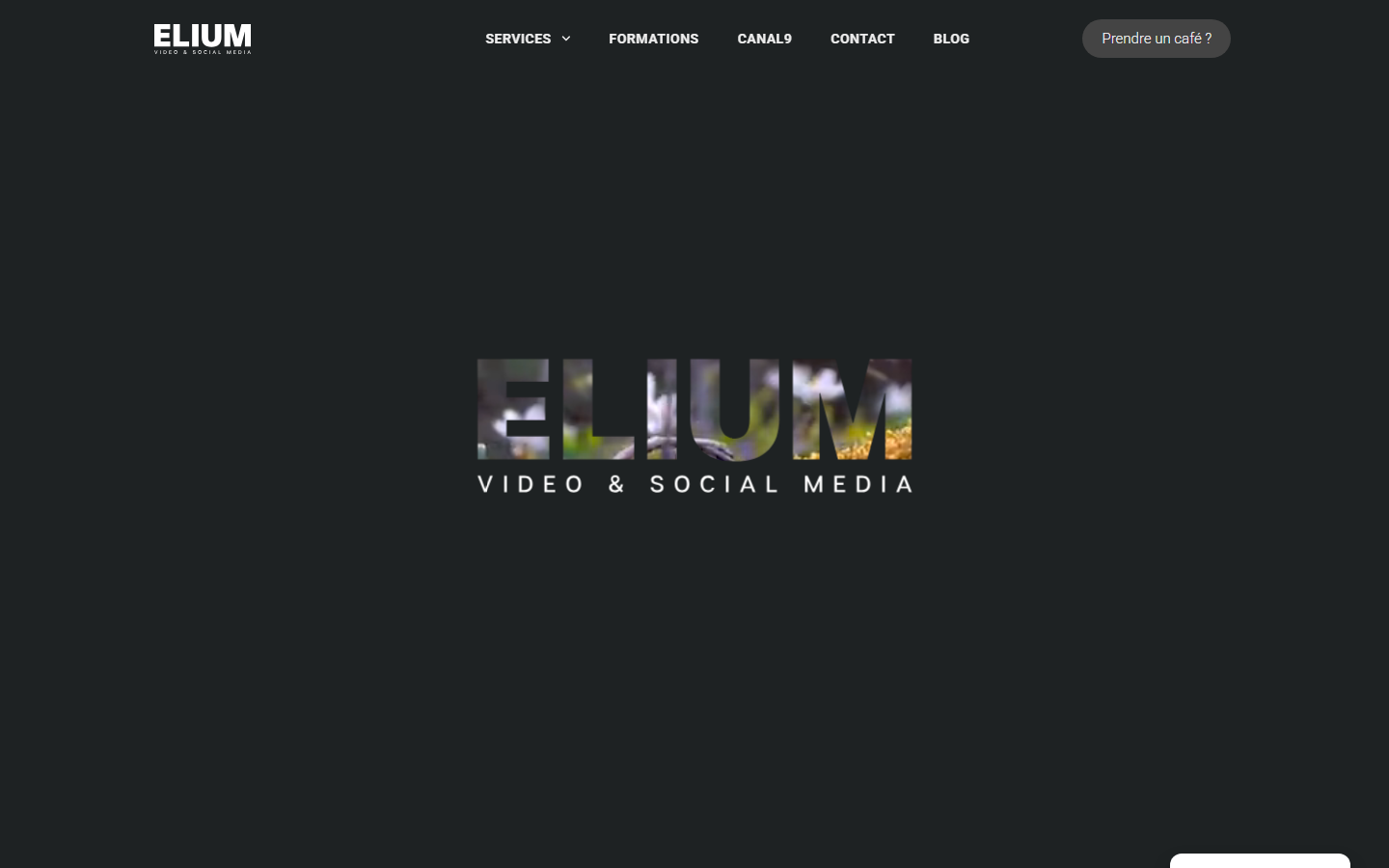 Startseite von ELIUM agence de communication, SEO-Agentur in Sion