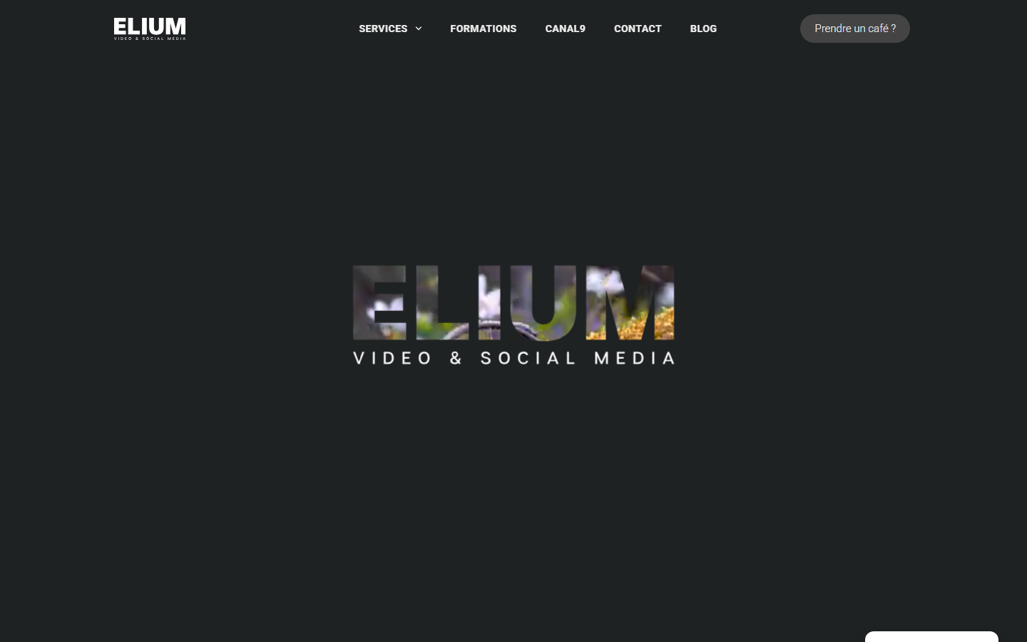 Startseite von ELIUM agence de communication, SEO-Agentur in Wallis