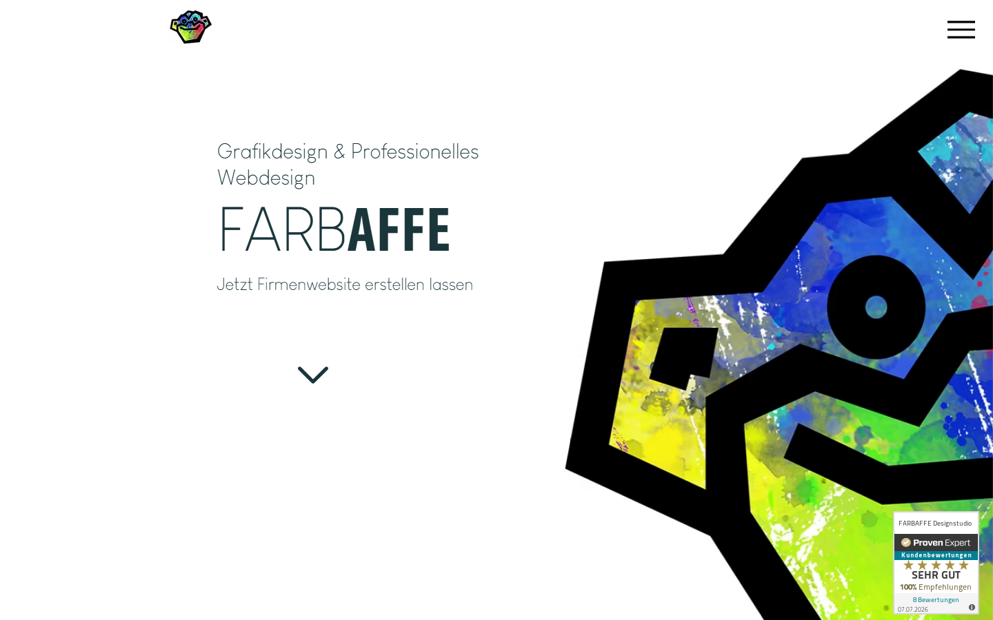 Startseite von FARBAFFE - Marketing & Design, SEO-Agentur in Salzgitter