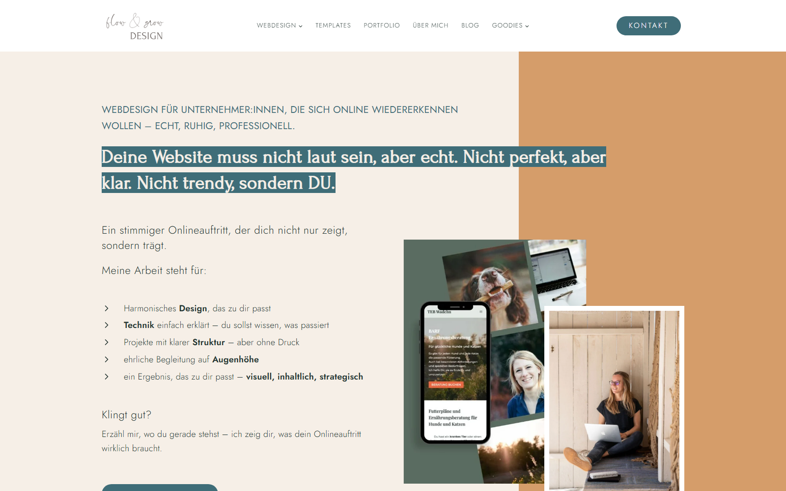 Startseite von Nadine Schmid, SEO-Agentur in Luzern