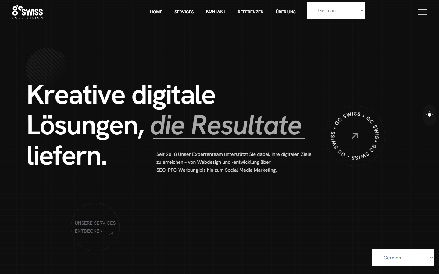 Startseite von GC Swiss GmbH, SEO-Agentur in Thurgau