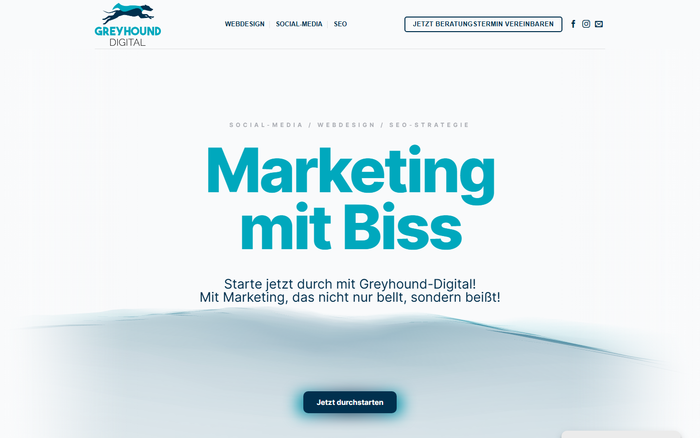 Startseite von Greyhound-Digital UG haftungsbeschränkt, SEO-Agentur in Zwickau