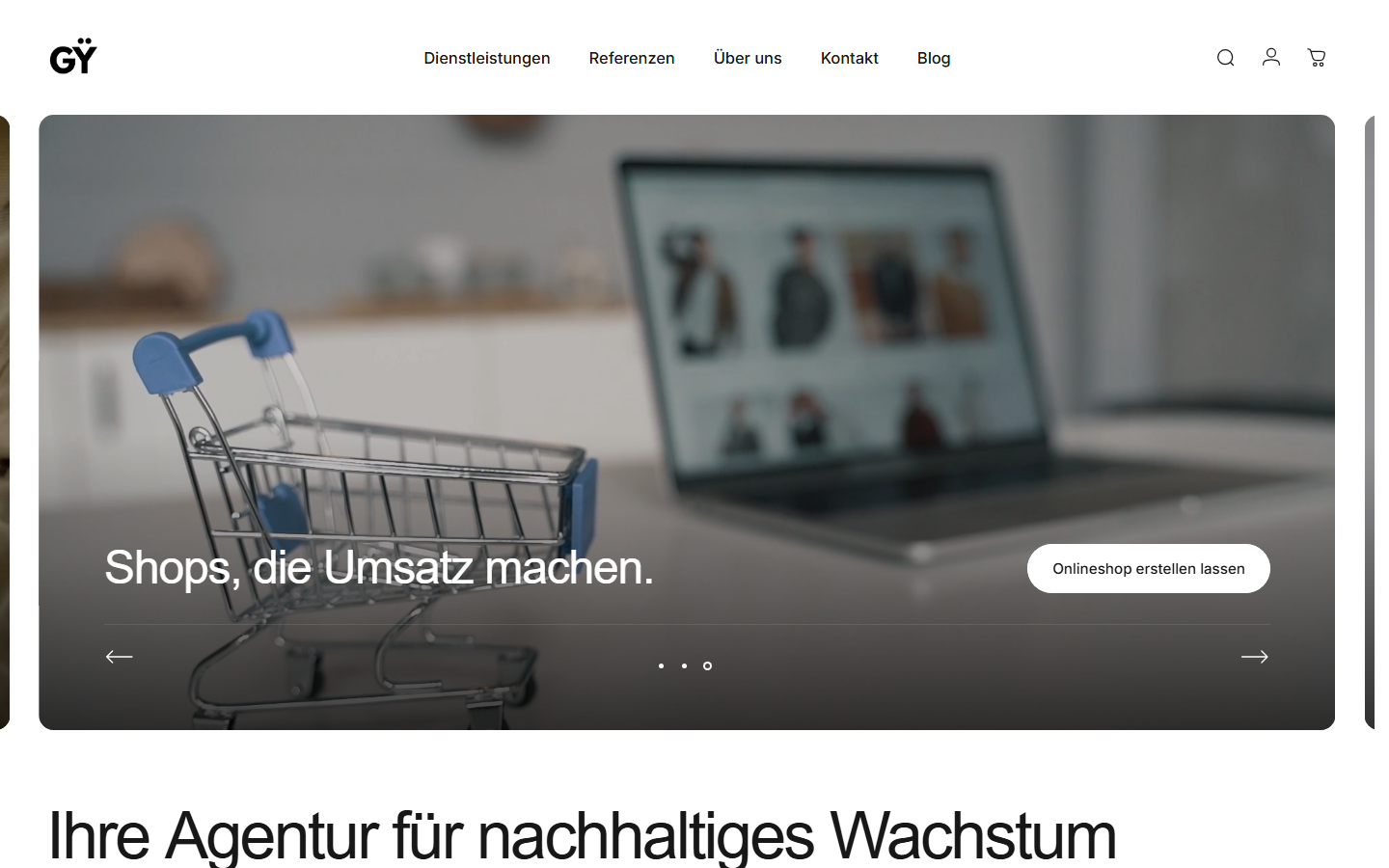 Startseite von GROWTHŸ | SEO Agentur | Webdesign, SEO-Agentur in Cham