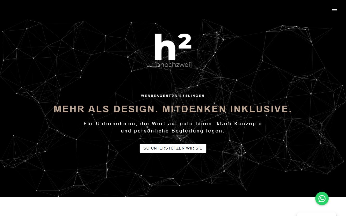 Startseite von hhoch2.com | Werbeagentur, SEO-Agentur in Esslingen