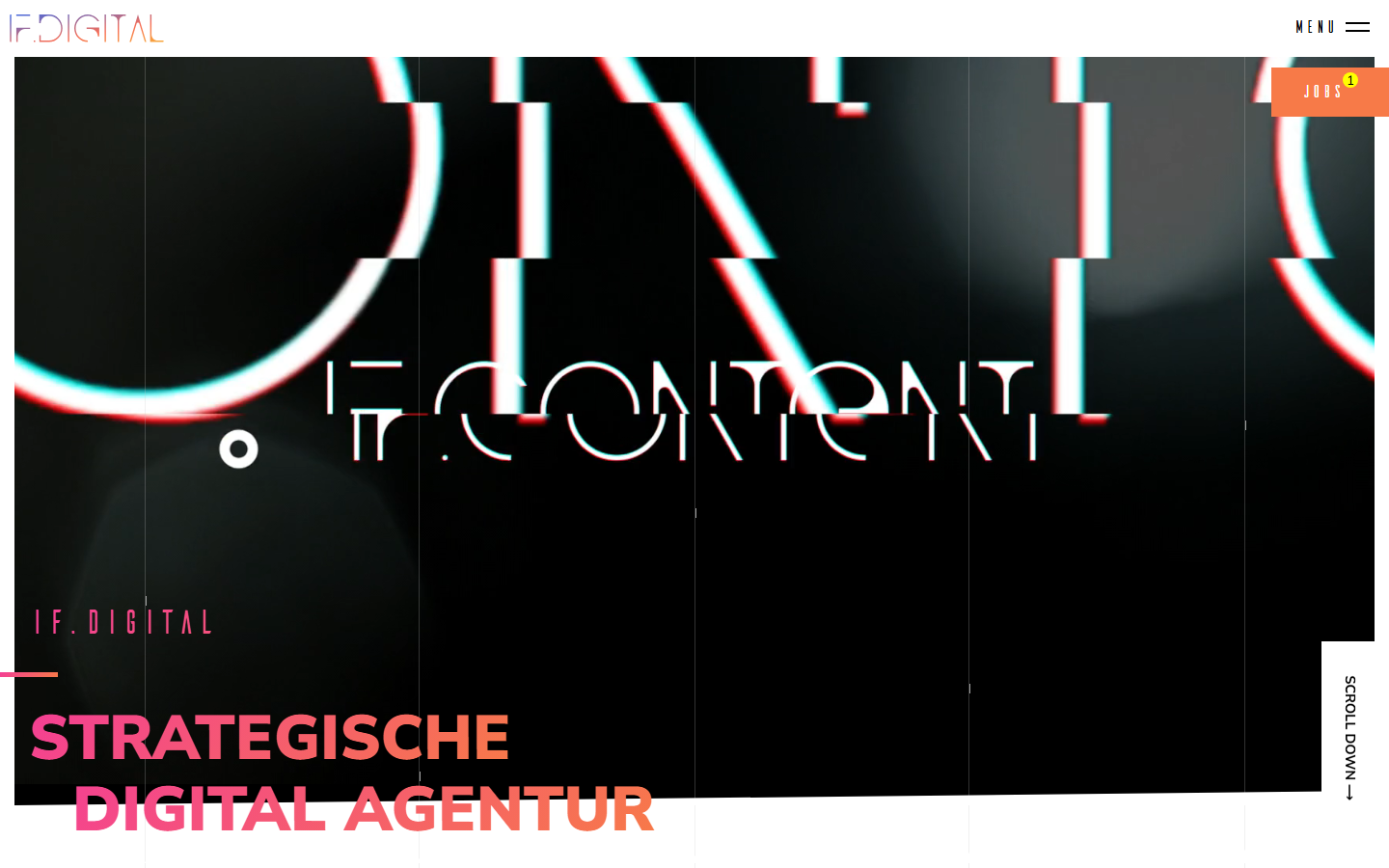 Startseite von IF.DIGITAL, SEO-Agentur in Bayreuth