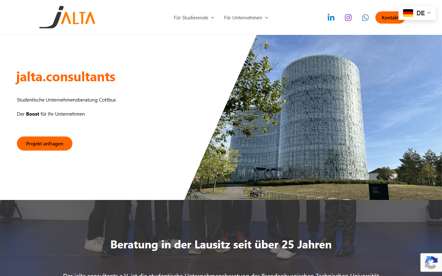 Startseite von jalta.consultants e.V., SEO-Agentur in Cottbus