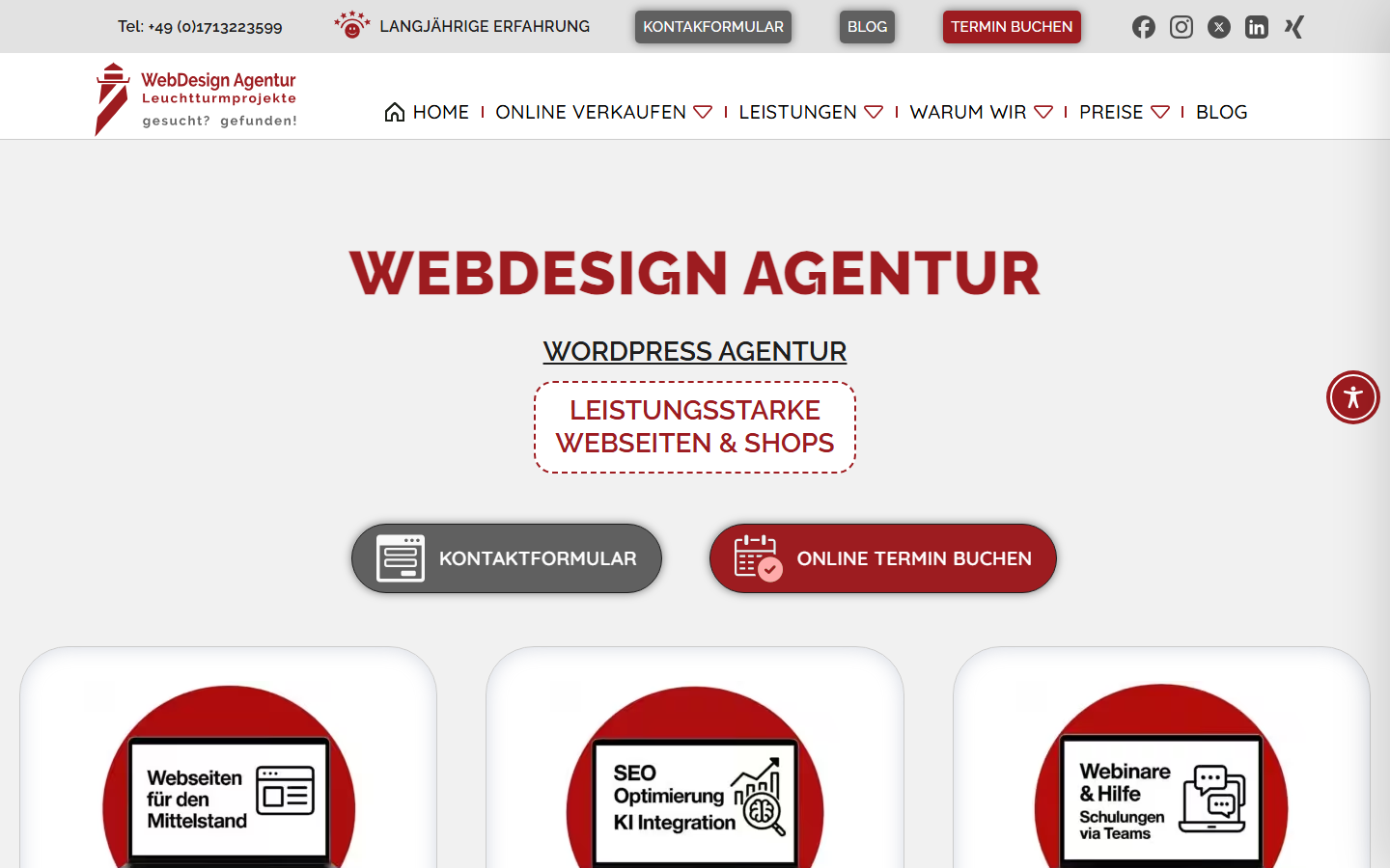 Startseite von Kurbjun Internetagentur, SEO-Agentur in Wuppertal