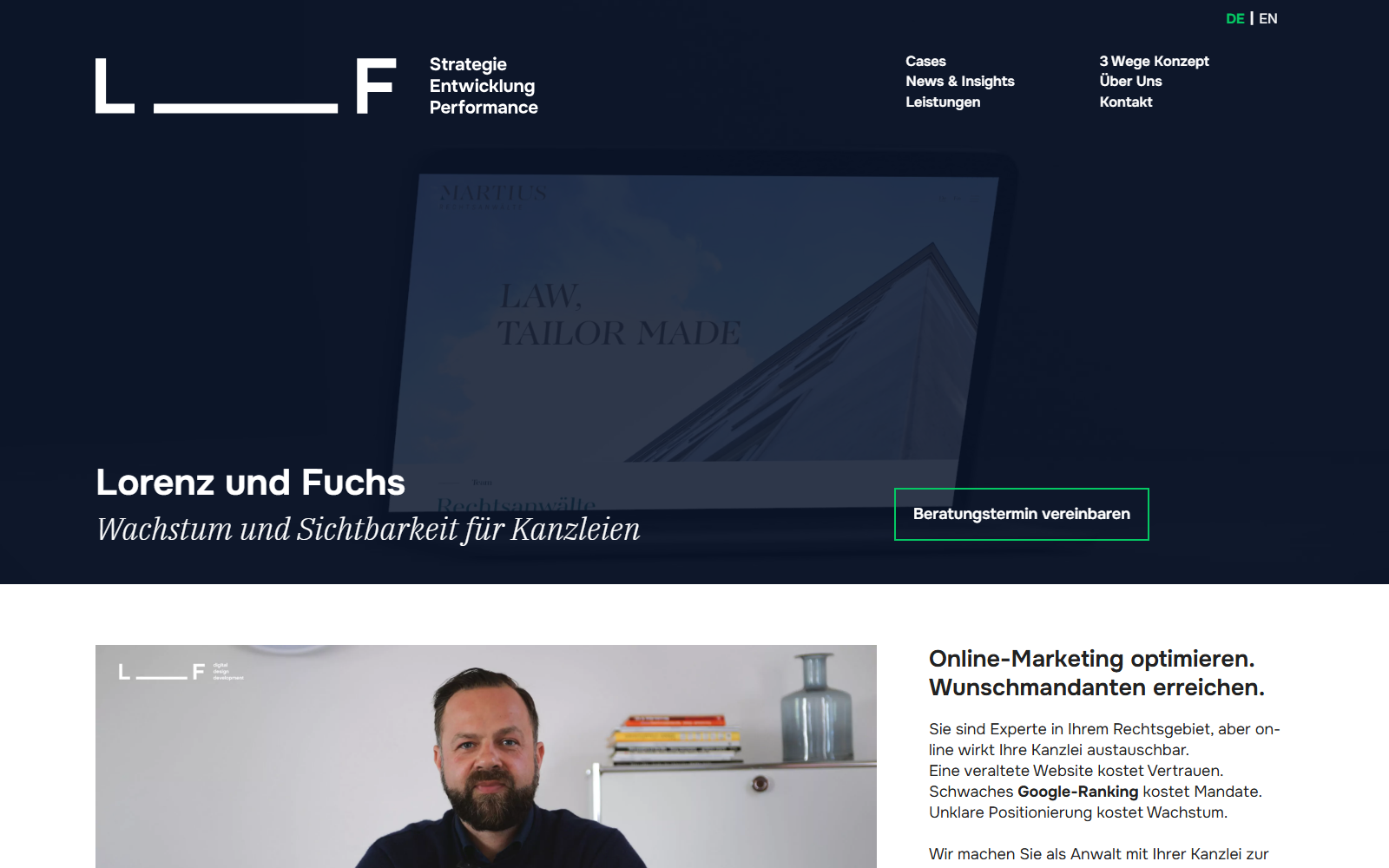 Startseite von Kanzlei-Marketing Agentur (Kiel), SEO-Agentur in Kiel