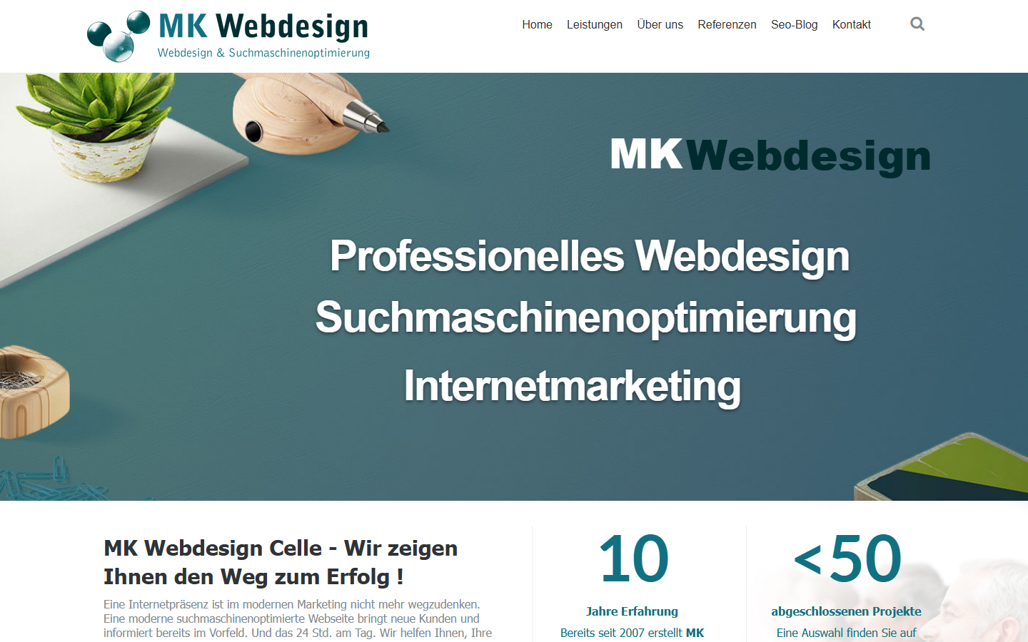 Startseite von Matthias Klöpping - MK Webdesign, SEO-Agentur in Celle