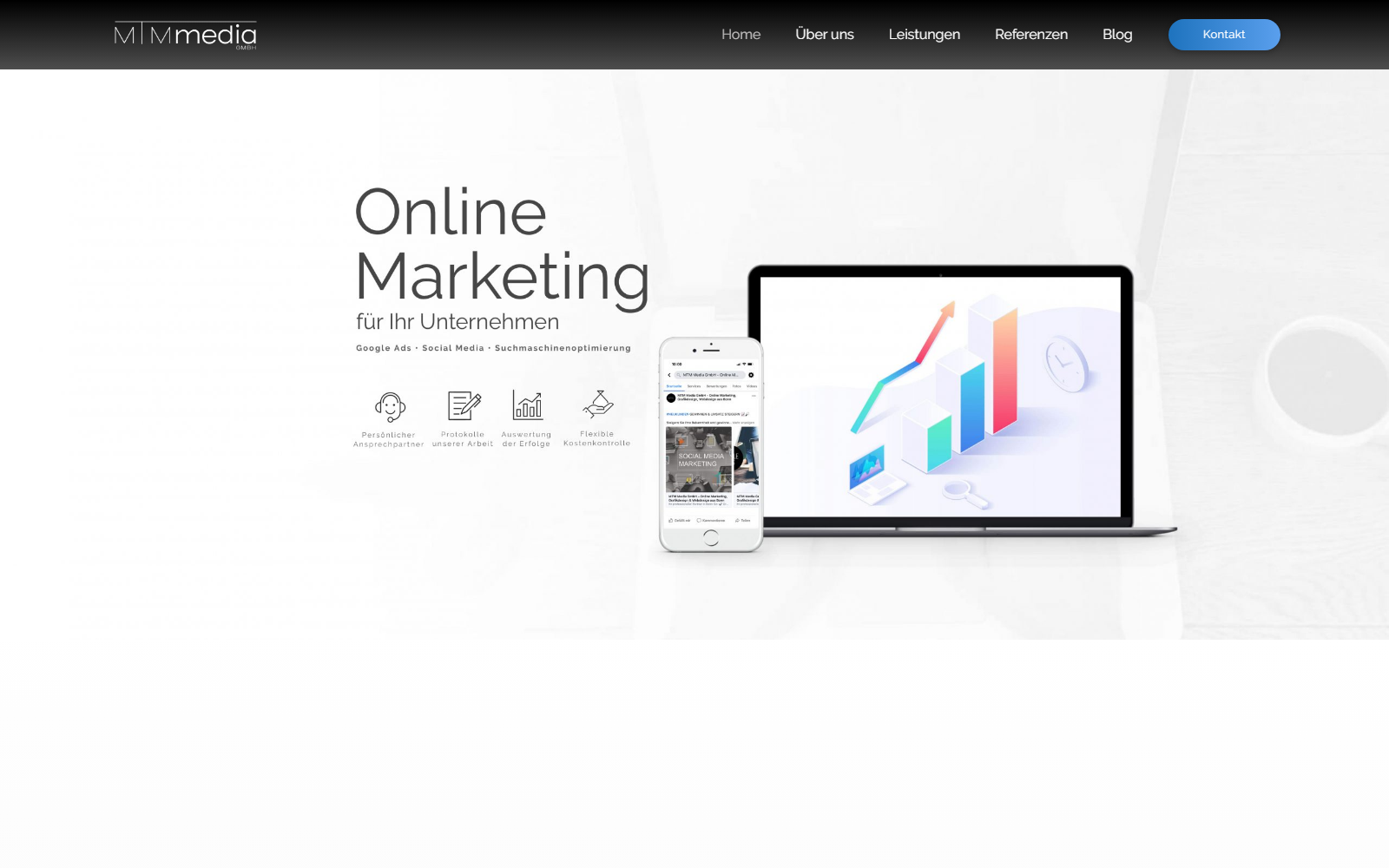 Startseite von MTM Media GmbH - Online Marketing Agentur Bonn, SEO-Agentur in Bonn
