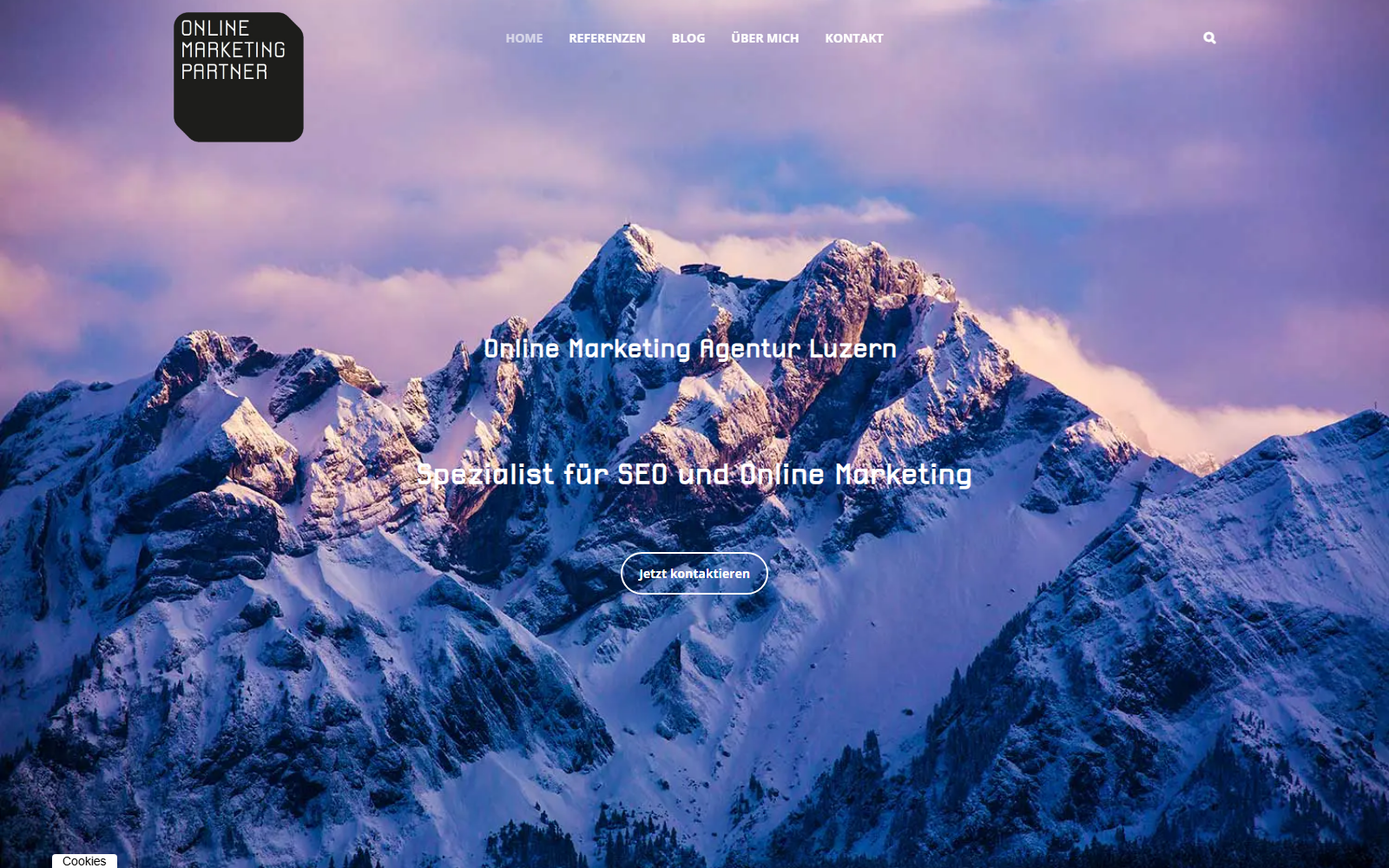 Startseite von Online Marketing Partner GmbH, SEO-Agentur in Luzern