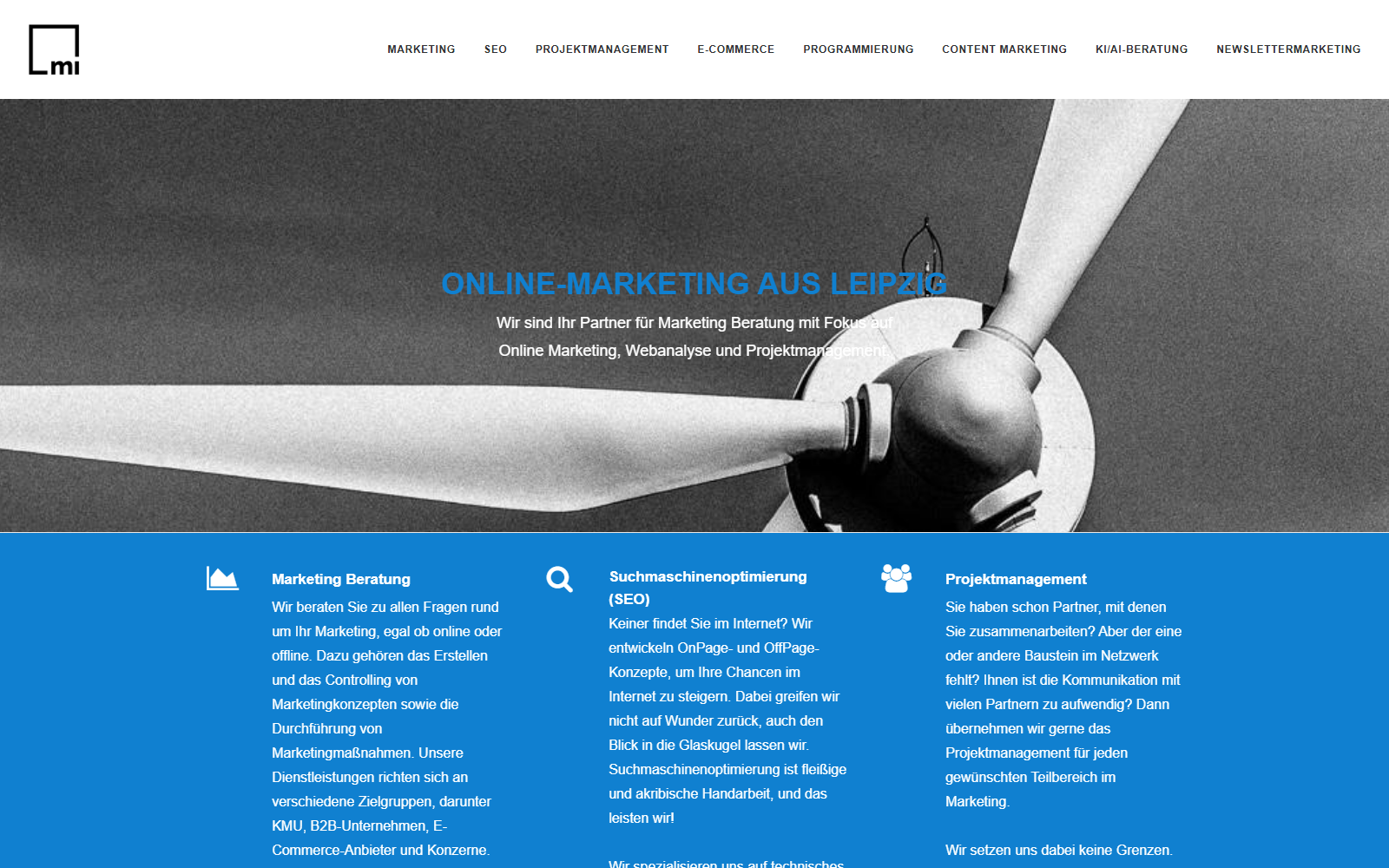 Startseite von Online Marketing – Wagner & Klabes GbR, SEO-Agentur in Leipzig