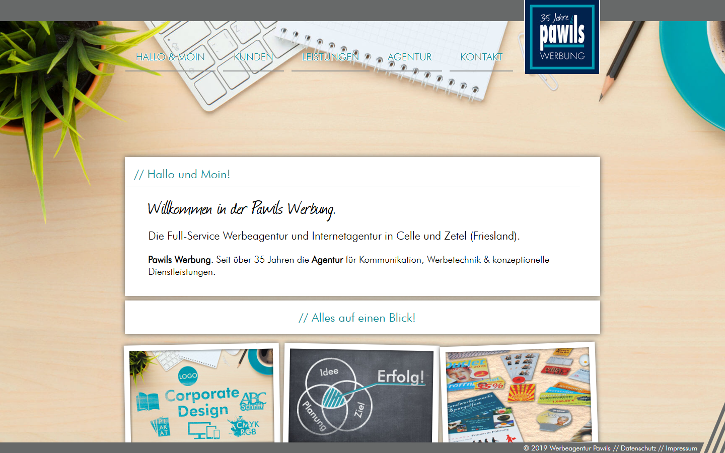 Startseite von // Pawils Werbung Celle - Werbeagentur_Internetagentur, SEO-Agentur in Celle