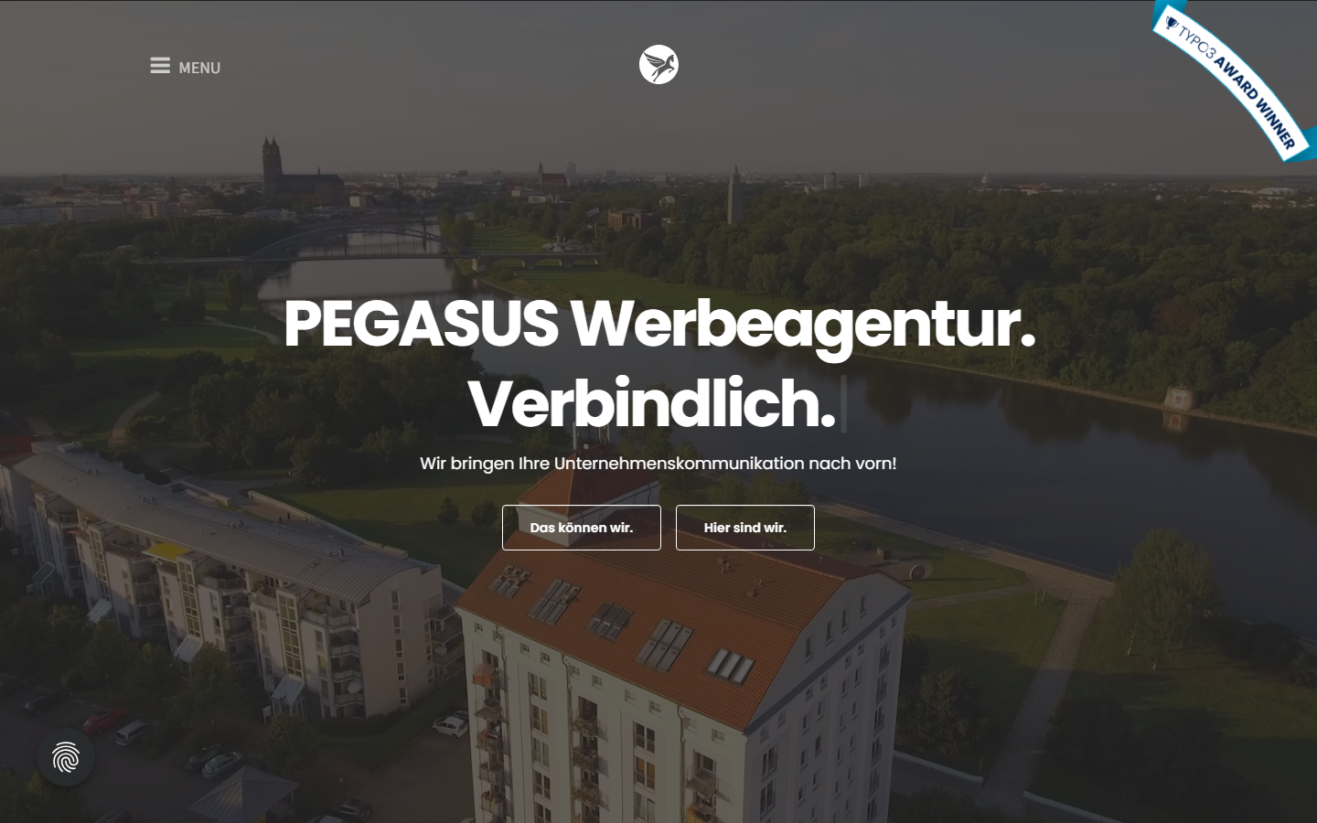 Startseite von PEGASUS Werbeagentur GmbH, SEO-Agentur in Magdeburg
