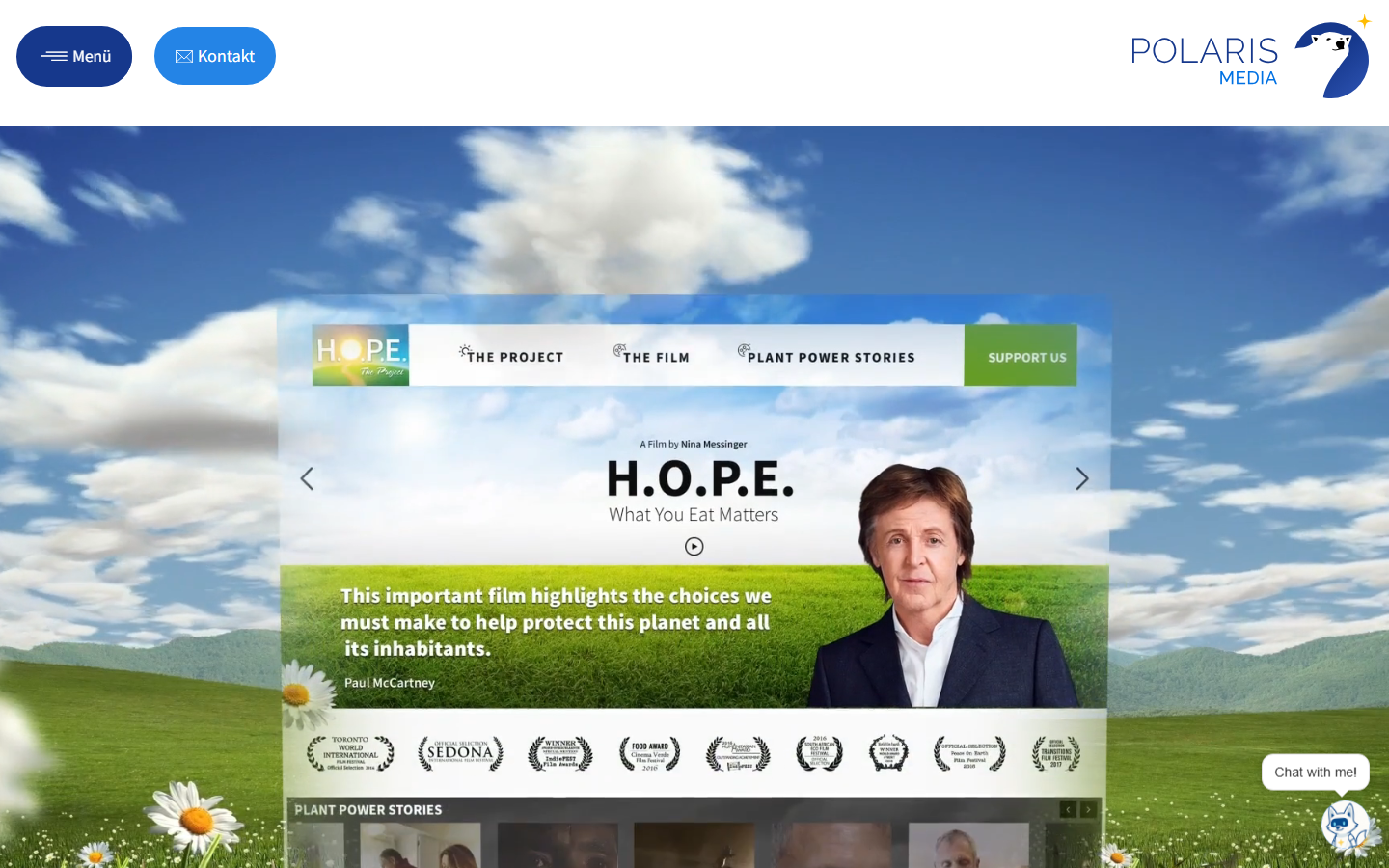 Startseite von Polaris Media GmbH, SEO-Agentur in Offenbach