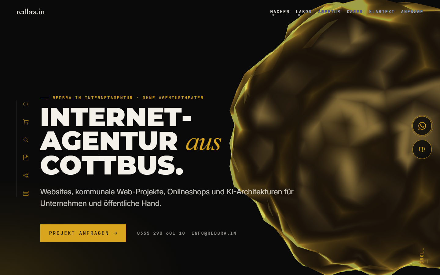 Startseite von redbra.in | Ihre Internetagentur in Cottbus, SEO-Agentur in Cottbus
