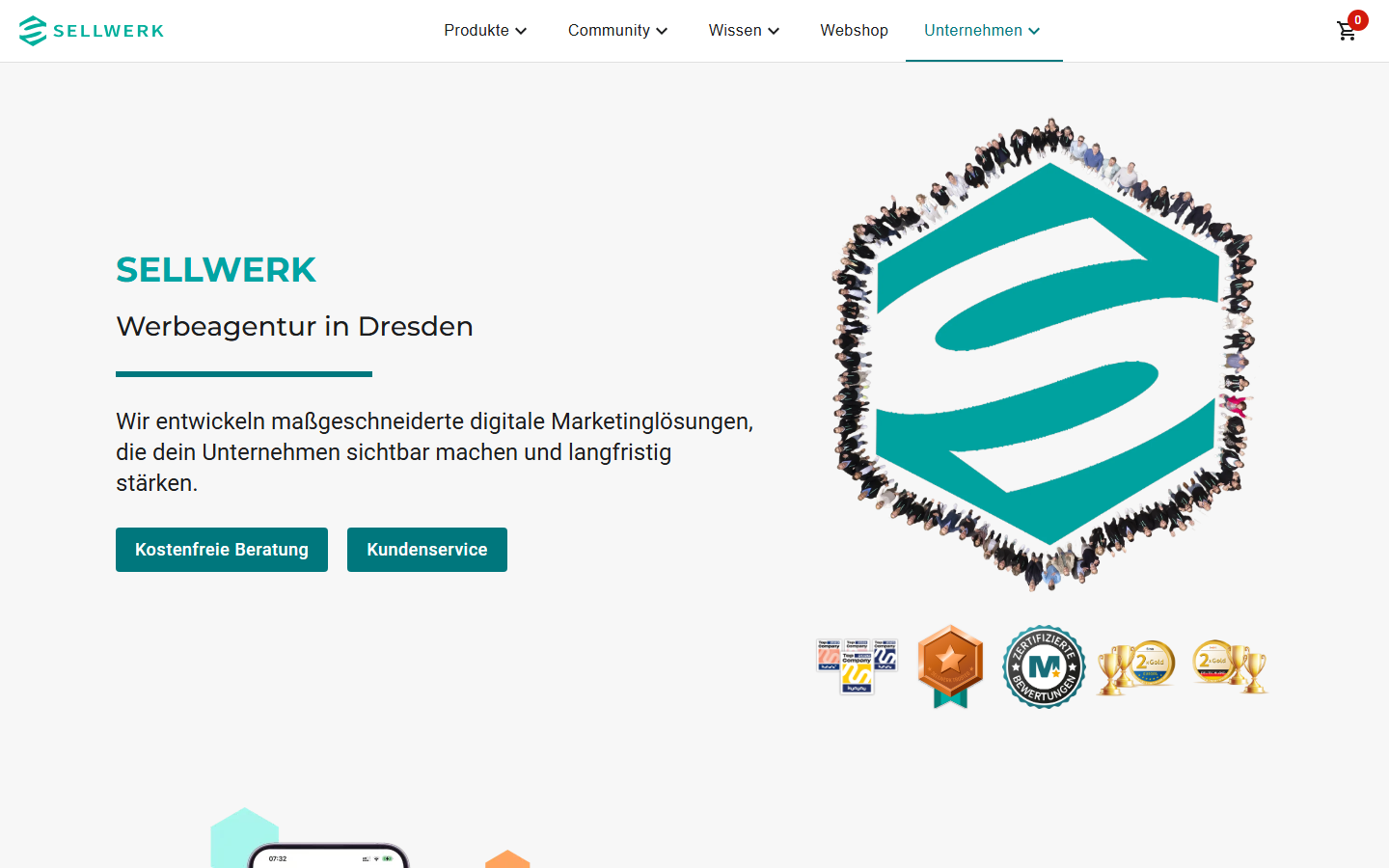 Startseite von SELLWERK - Gera, Thüringen, SEO-Agentur in Gera