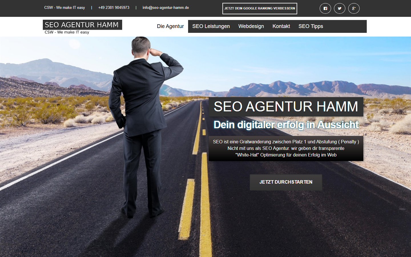 Startseite von SEO Agentur Hamm - CSW IT, SEO-Agentur in Hamm