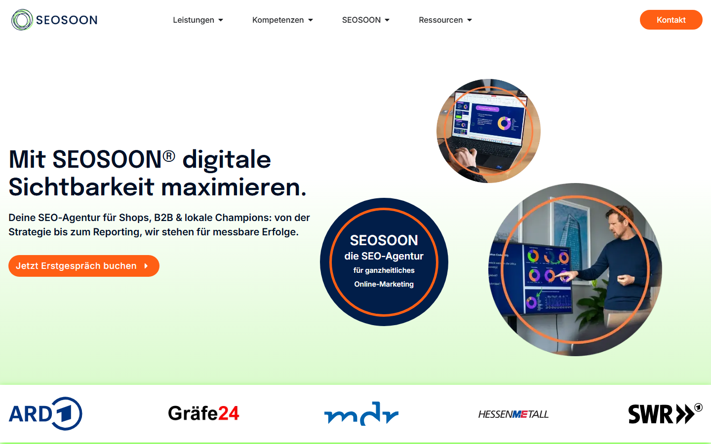Startseite von SEOSOON GmbH, SEO-Agentur in Jena