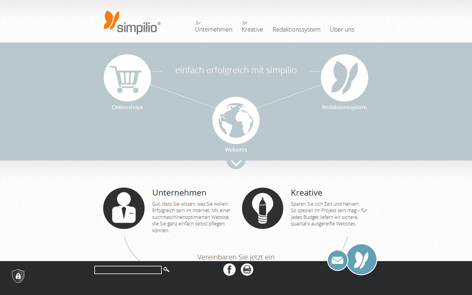 Startseite von simpilio® Internetagentur Silvio Drechsel & Michael Jugl GbR, SEO-Agentur in Zwickau
