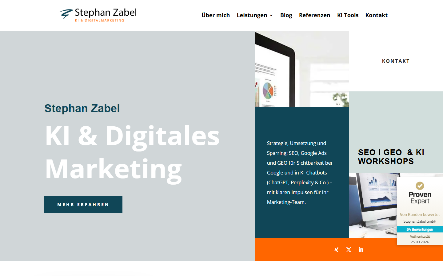 Startseite von Stephan Zabel, KI-Beratung in Nürnberg