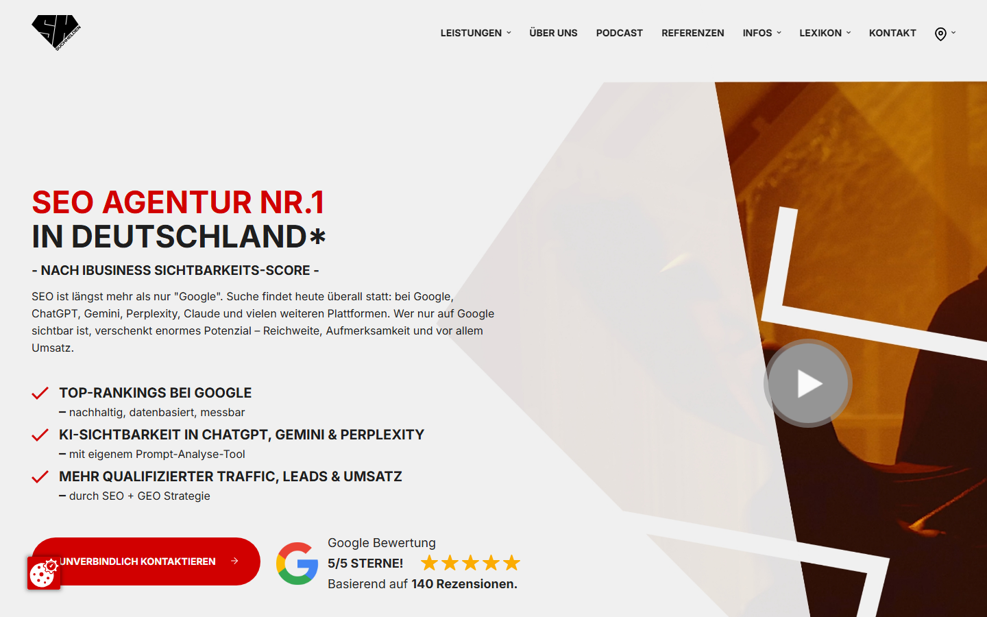 Startseite von Suchhelden GmbH, SEO-Agentur in Osnabrück