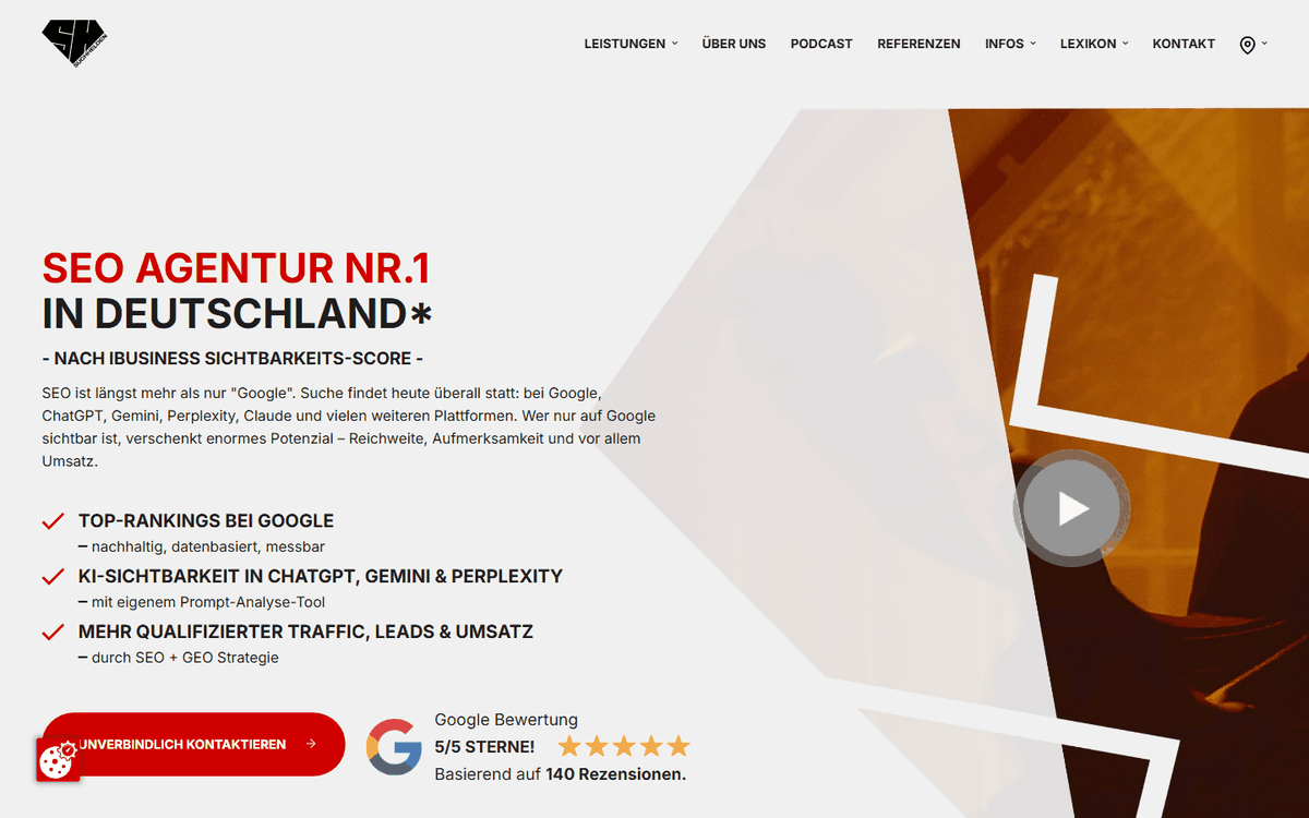 Startseite von Suchhelden GmbH, SEO-Agentur in Deutschland