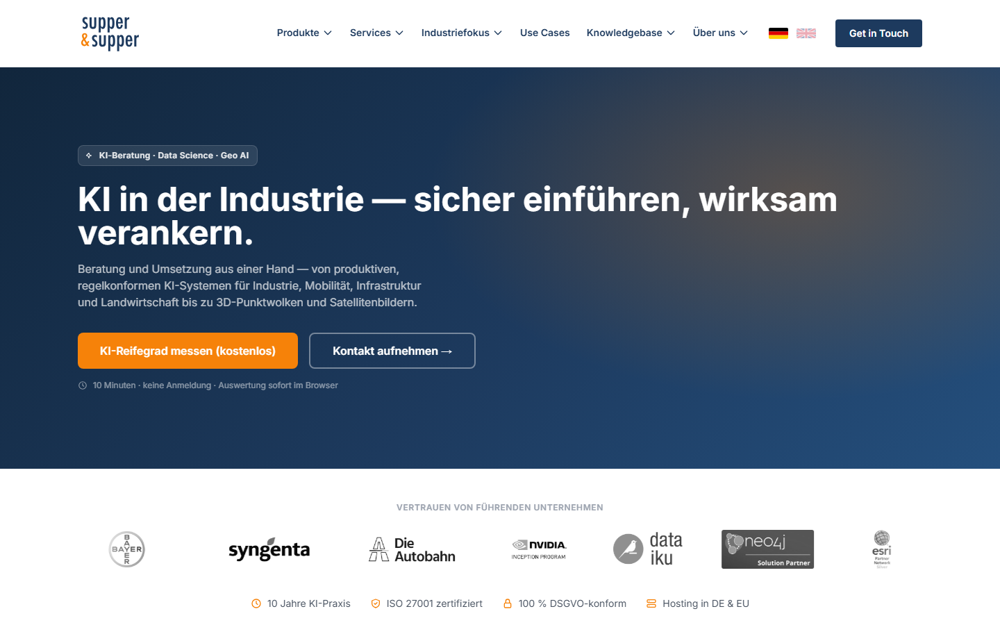 Startseite von Supper & Supper GmbH, KI-Agentur in Berlin