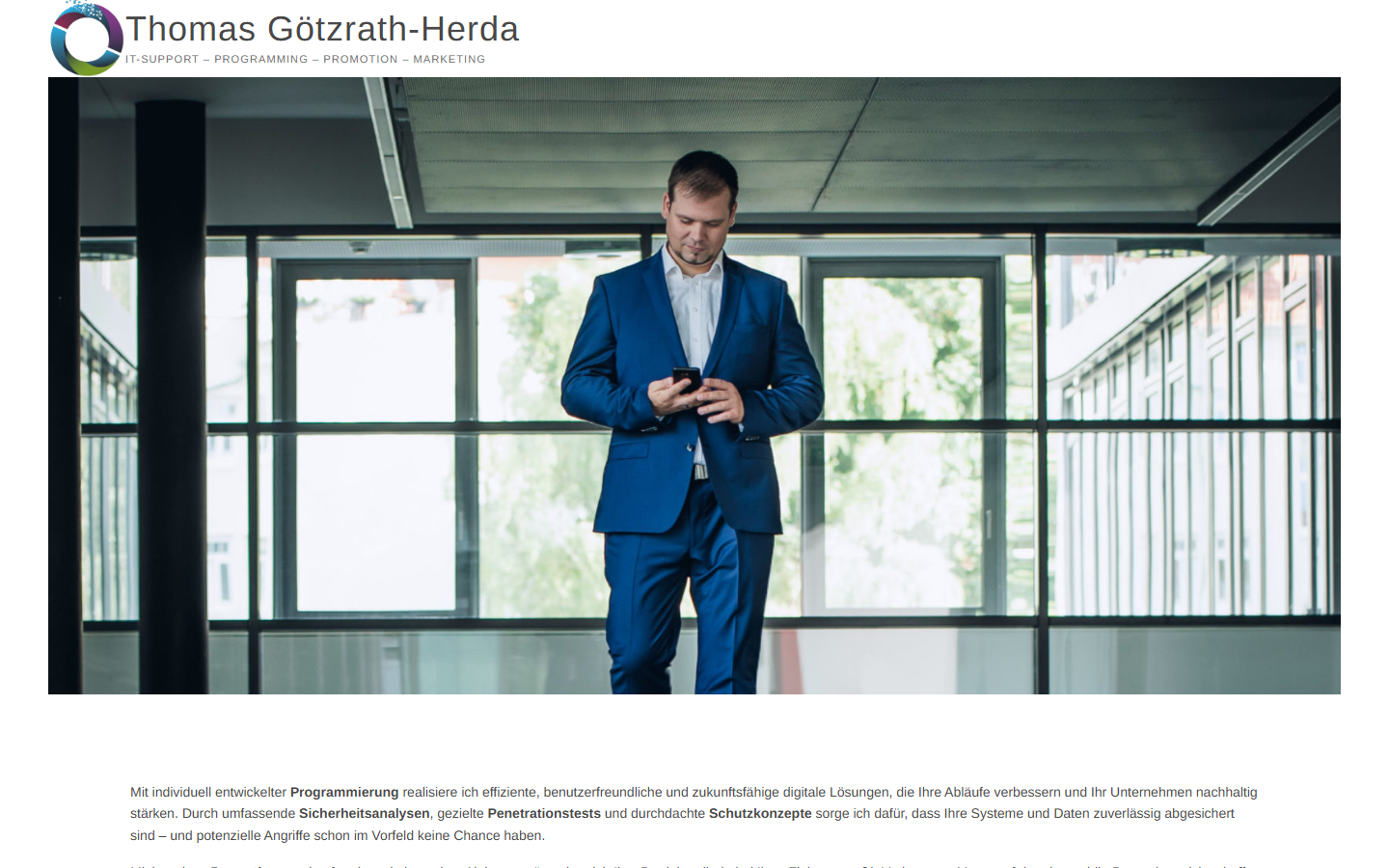 Startseite von Thomas Götzrath-Herda, SEO-Agentur in Weimar