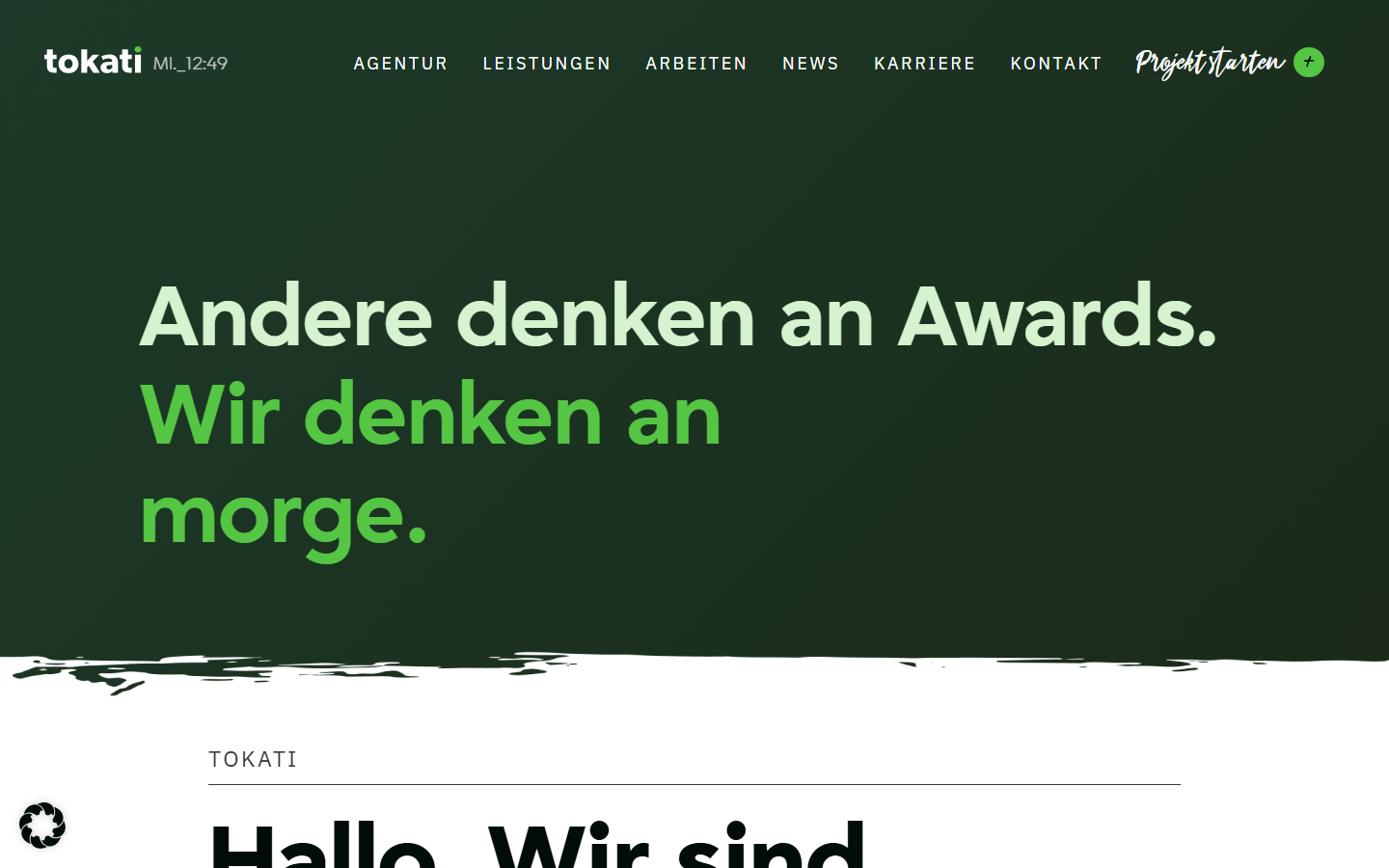 Startseite von tokati Medienagentur, SEO-Agentur in Mecklenburg-Vorpommern