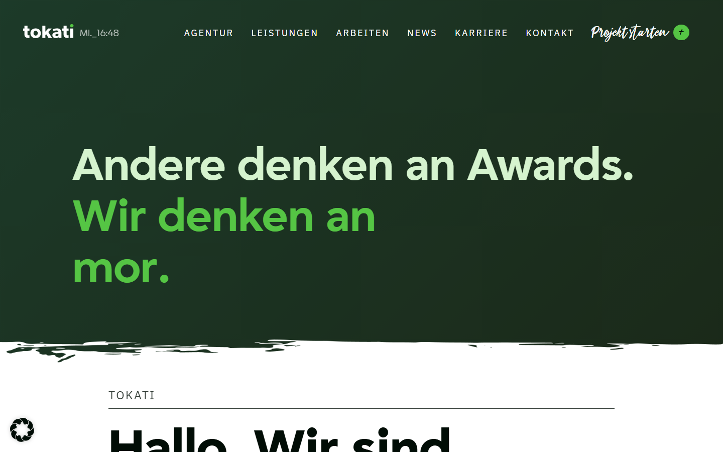 Startseite von tokati Medienagentur, SEO-Agentur in Schwerin