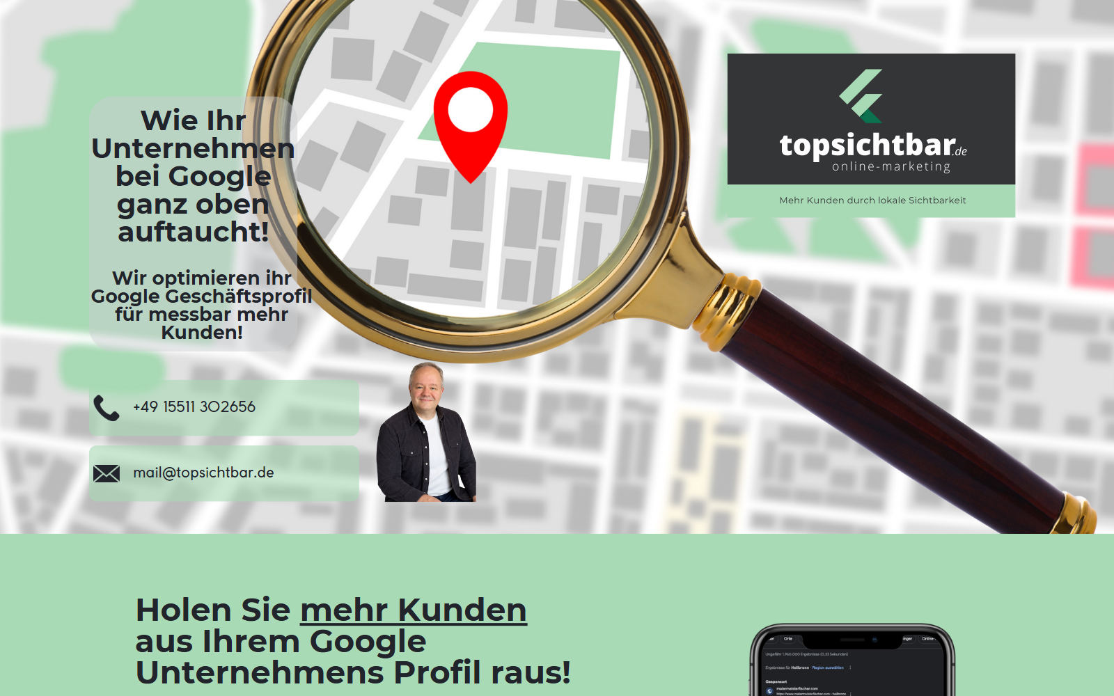 Startseite von TOPsichtbar - SEO Agentur, SEO-Agentur in Wolfsburg
