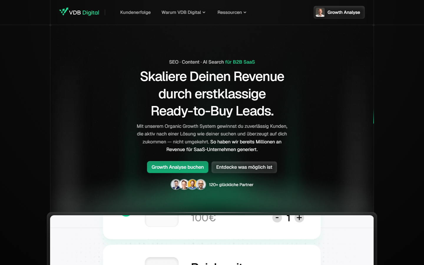 Startseite von VDB Digital GmbH, SEO-Agentur in Niedersachsen