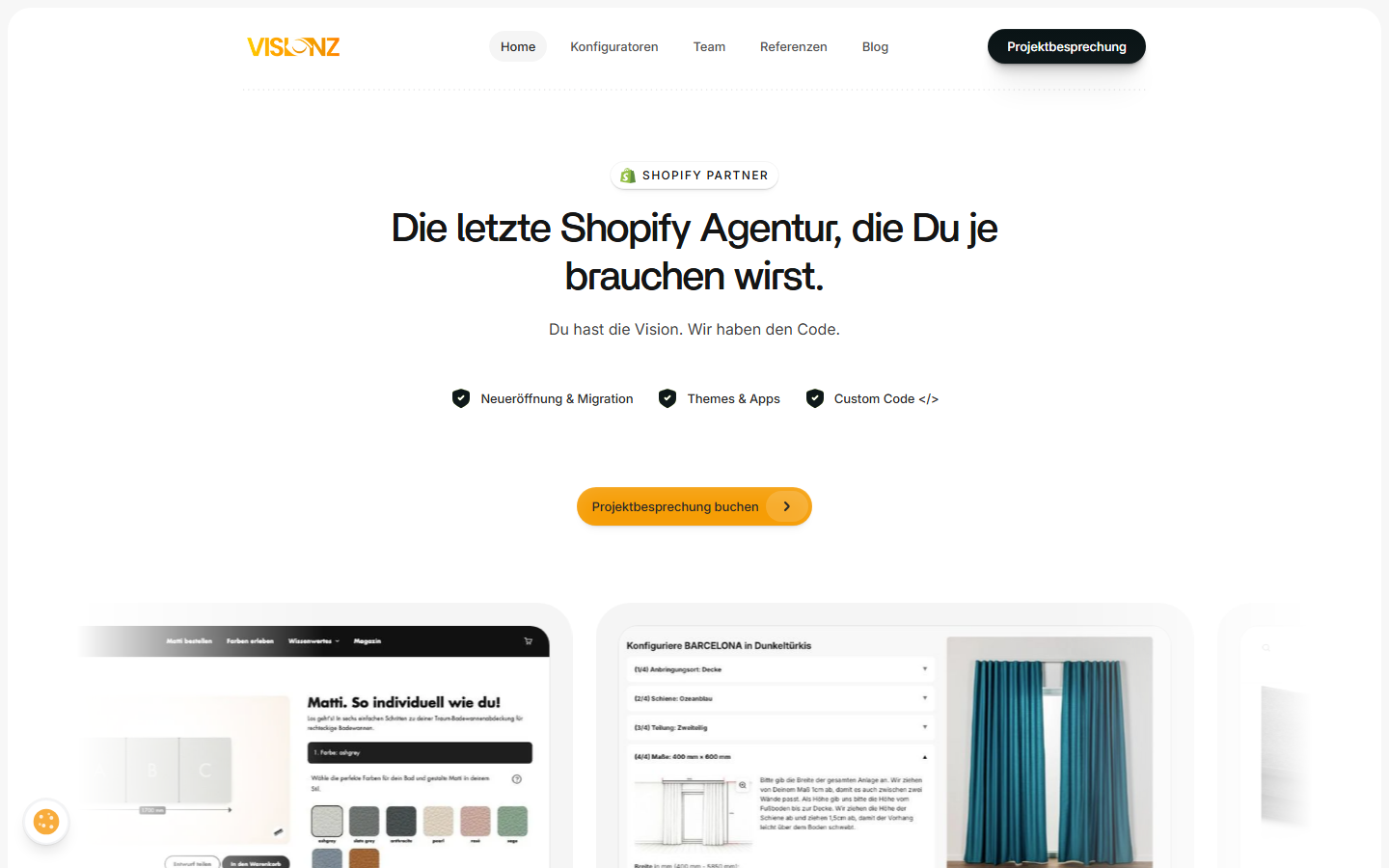 Startseite von Visionz GmbH, SEO-Agentur in Hildesheim