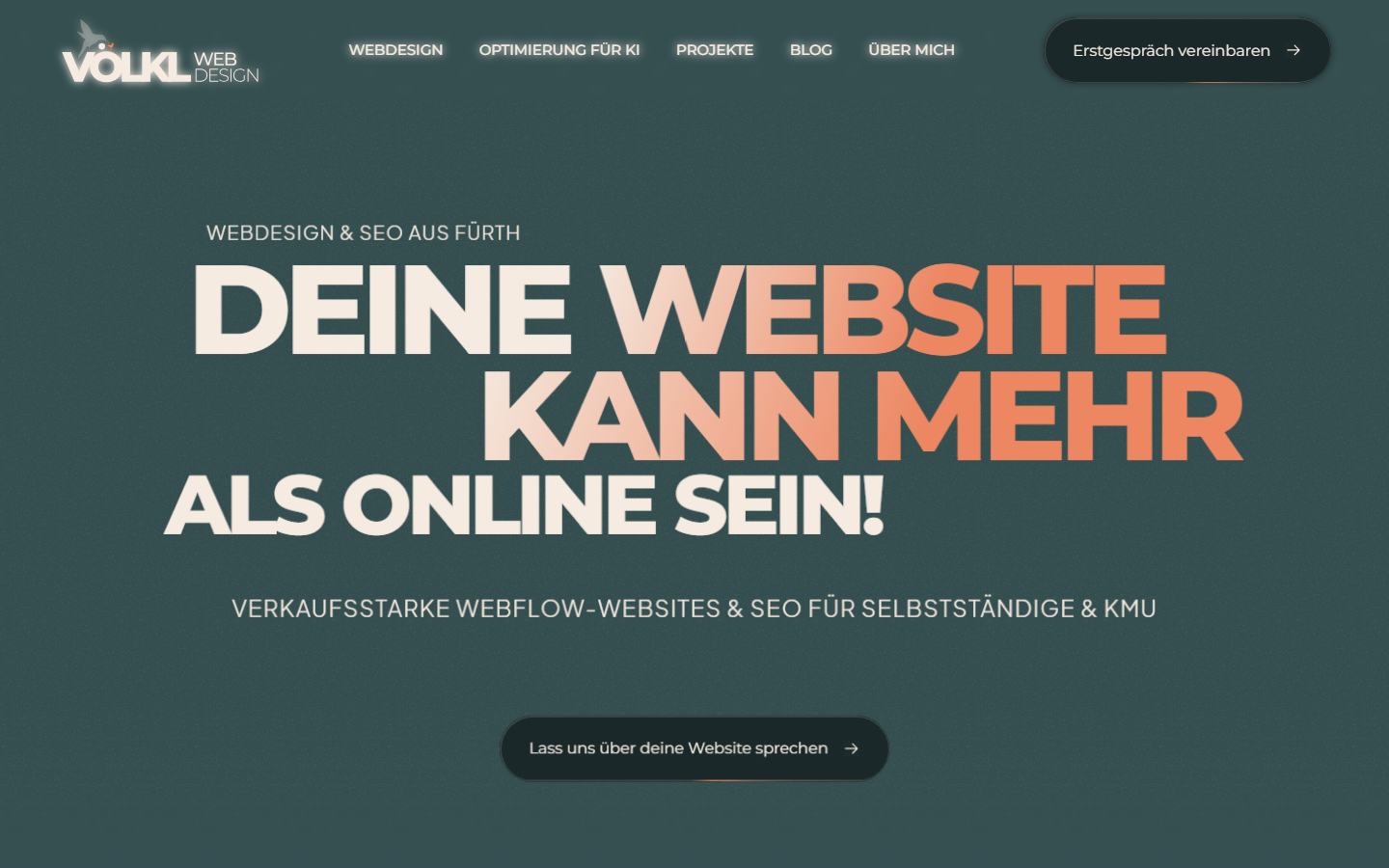 Startseite von Vanessa Völkl, SEO-Agentur in Fürth
