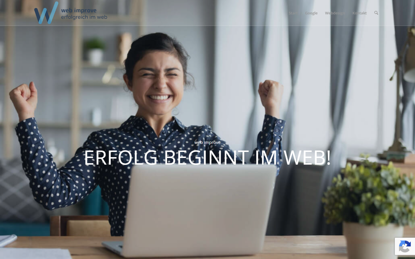 Startseite von Web Improve GmbH, SEO-Agentur in Rapperswil-Jona